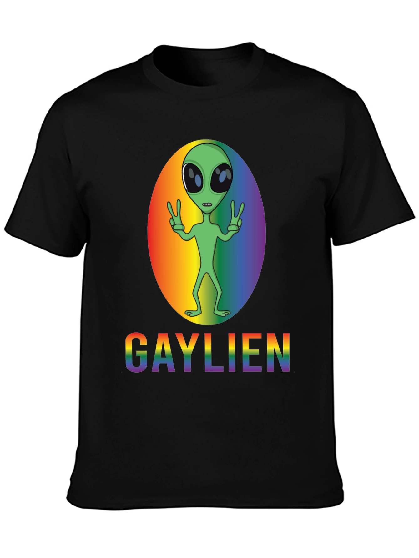 Gaylien Pride T-Shirt - LGBT Alien Rainbow Tee