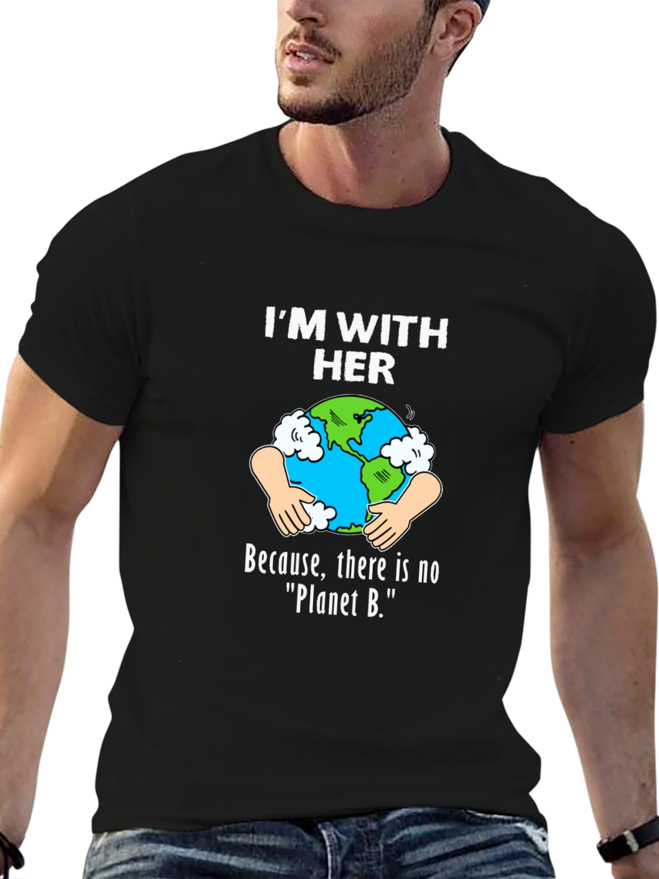 Im With Her Earth Graphic T-Shirt