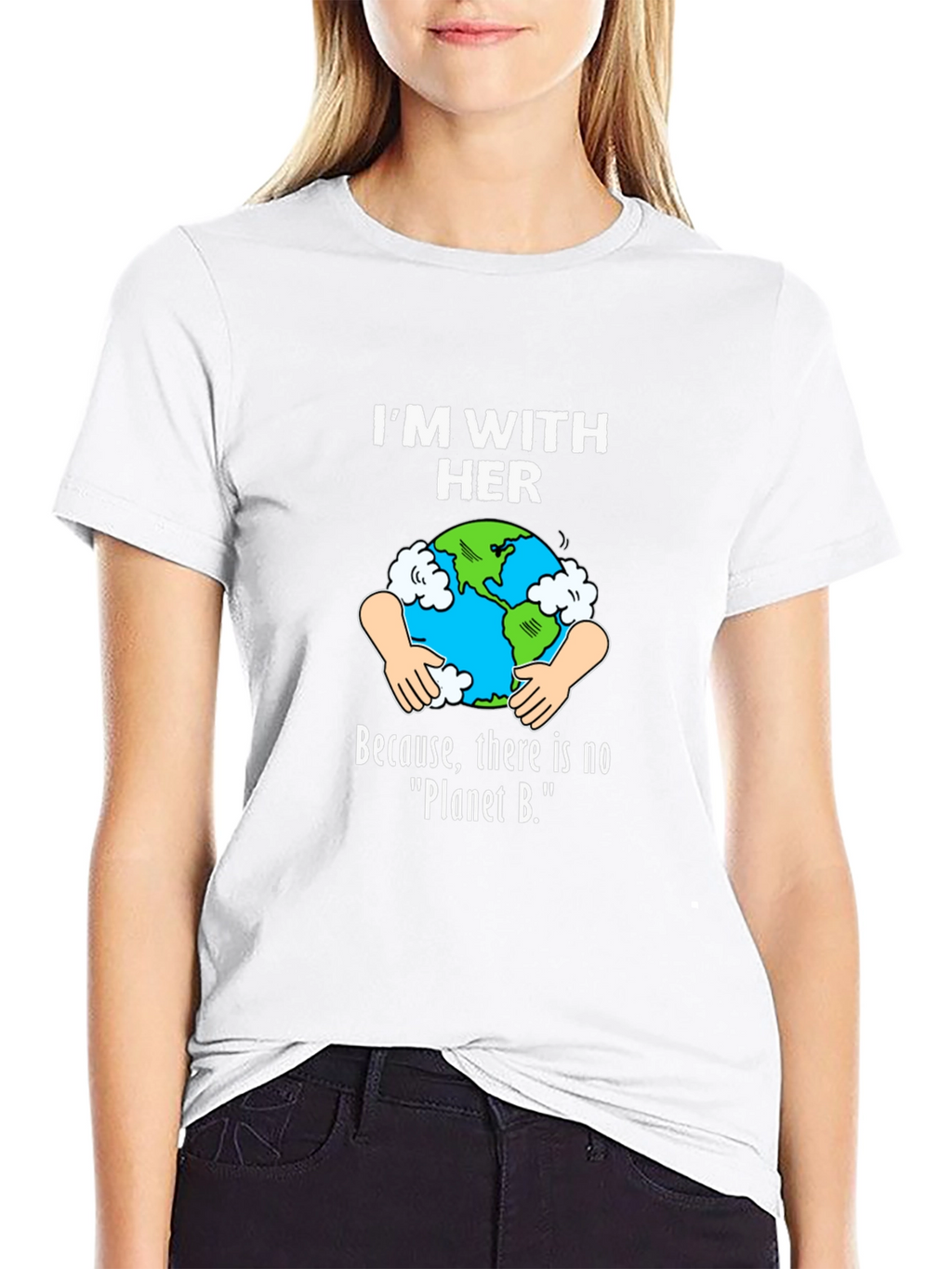 Im With Her Earth Graphic T-Shirt
