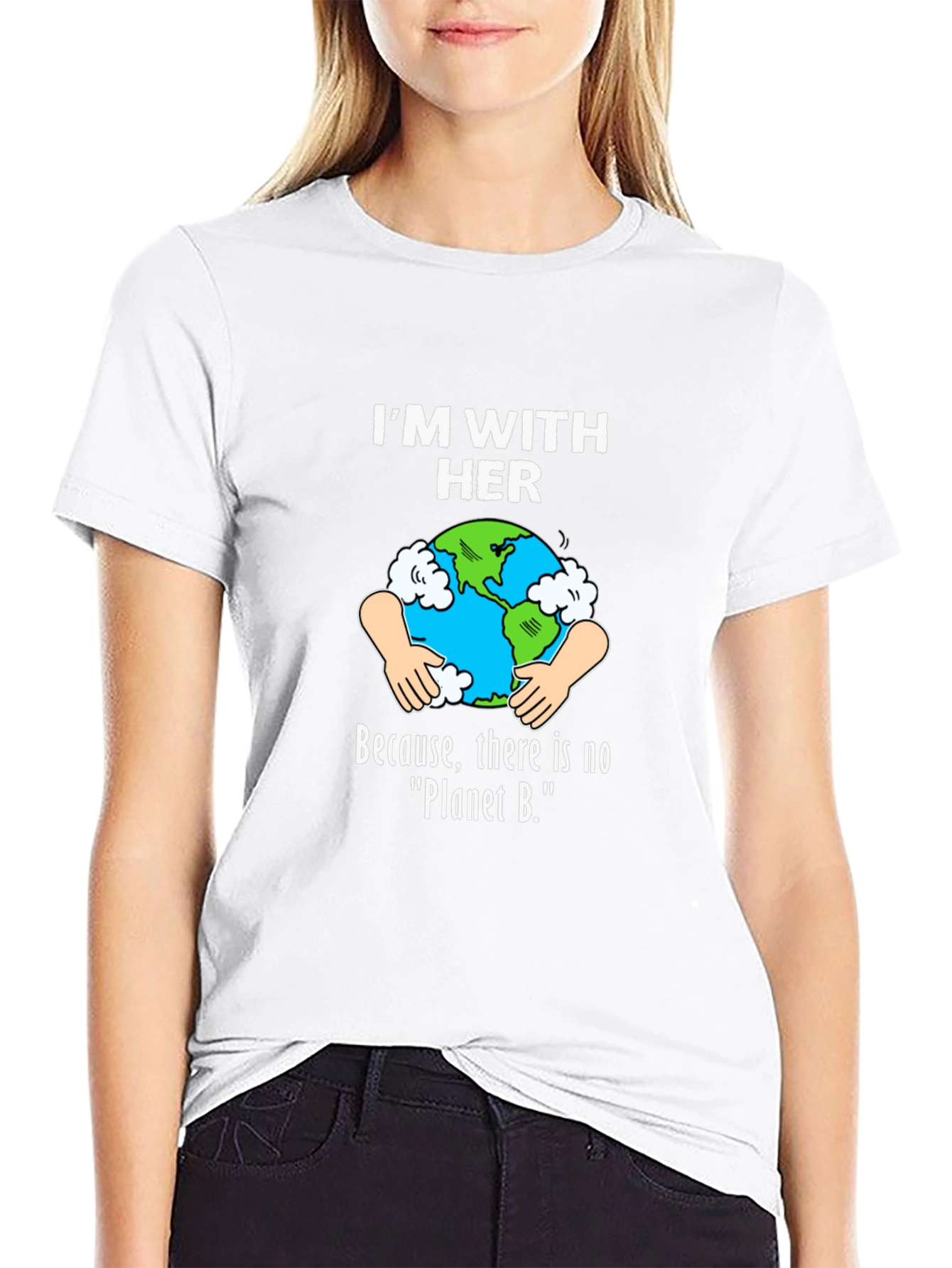 Im With Her Earth Graphic T-Shirt