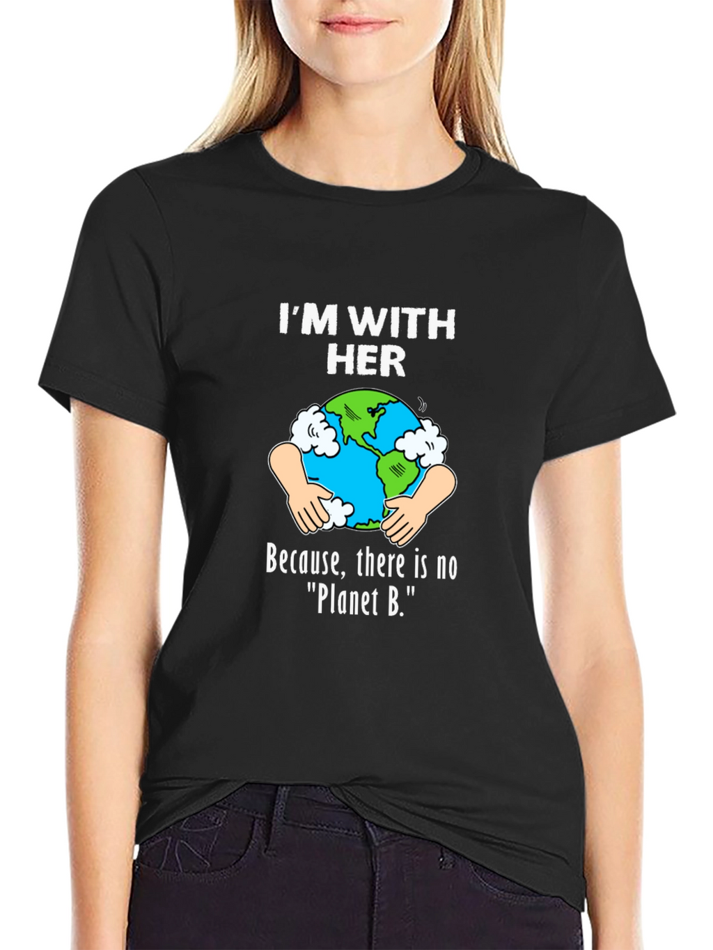 Im With Her Earth Graphic T-Shirt