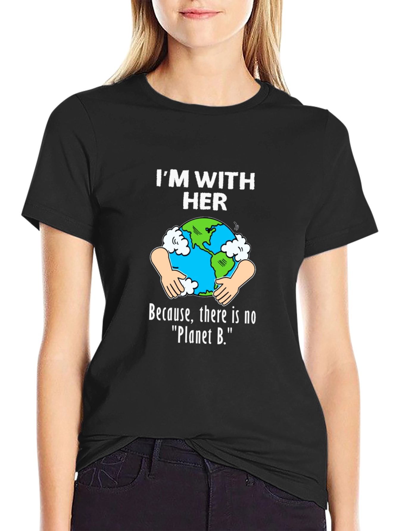 Im With Her Earth Graphic T-Shirt