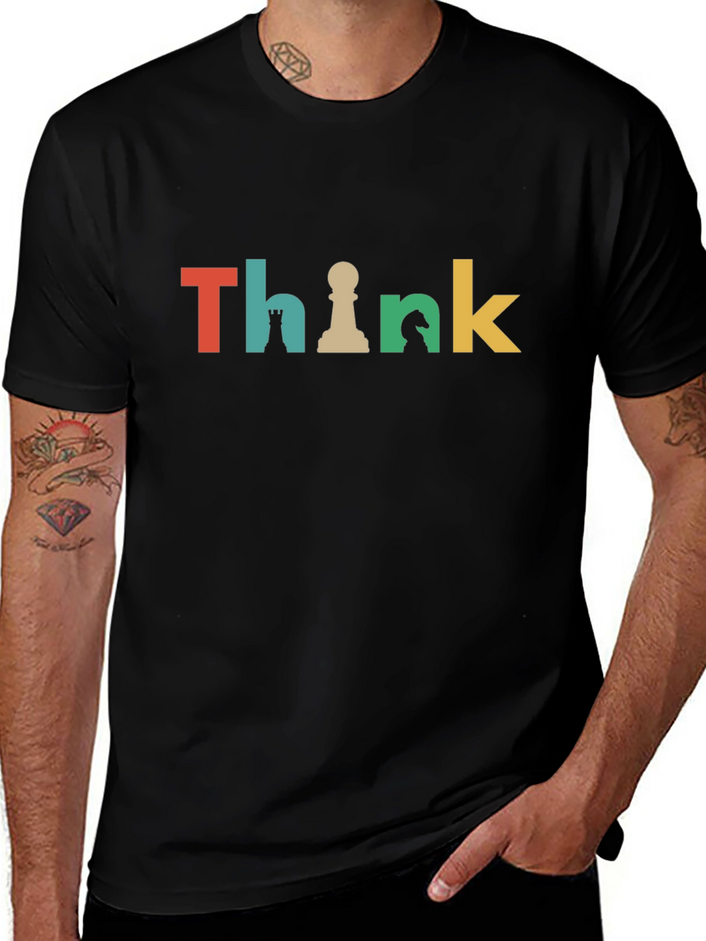 Think Chess Graphic Tee - Strategy T-Shirt