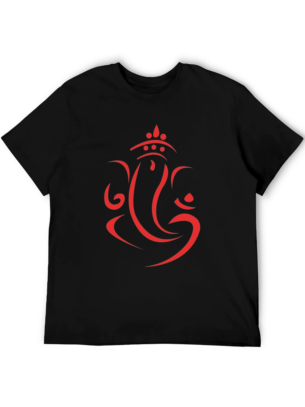 Ganesh Graphic Tee - Black Cotton T-Shirt