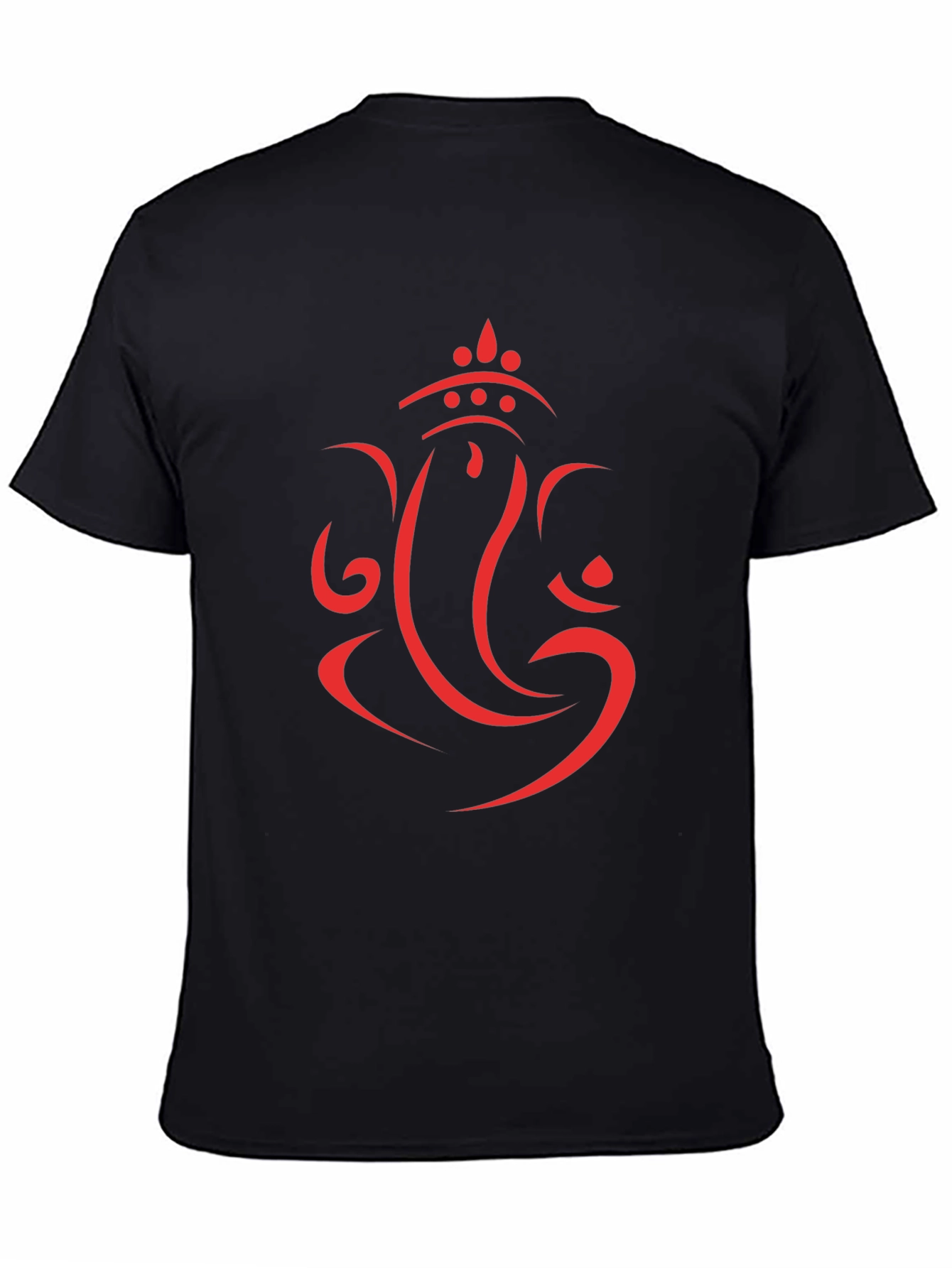 Ganesh Graphic Tee - Black Cotton T-Shirt