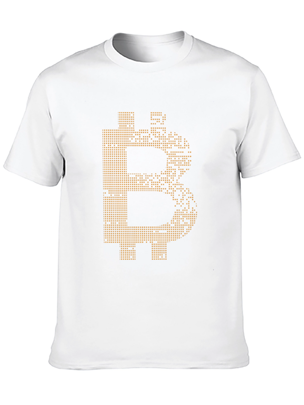 Bitcoin Pixel Art Tee - Crypto Currency Enthusiast Shirt