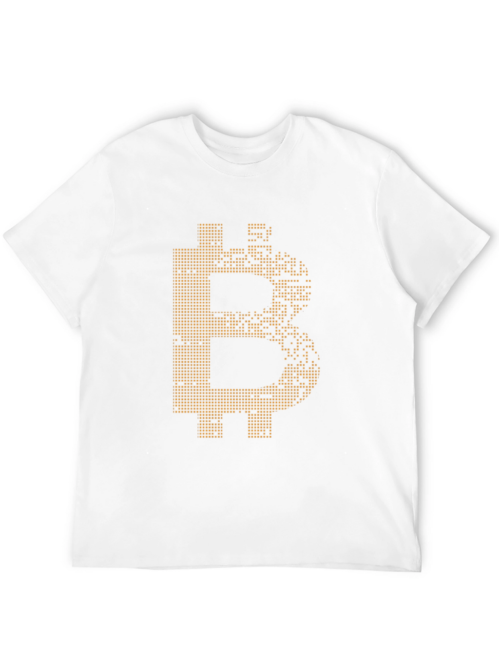 Bitcoin Pixel Art Tee - Crypto Currency Enthusiast Shirt