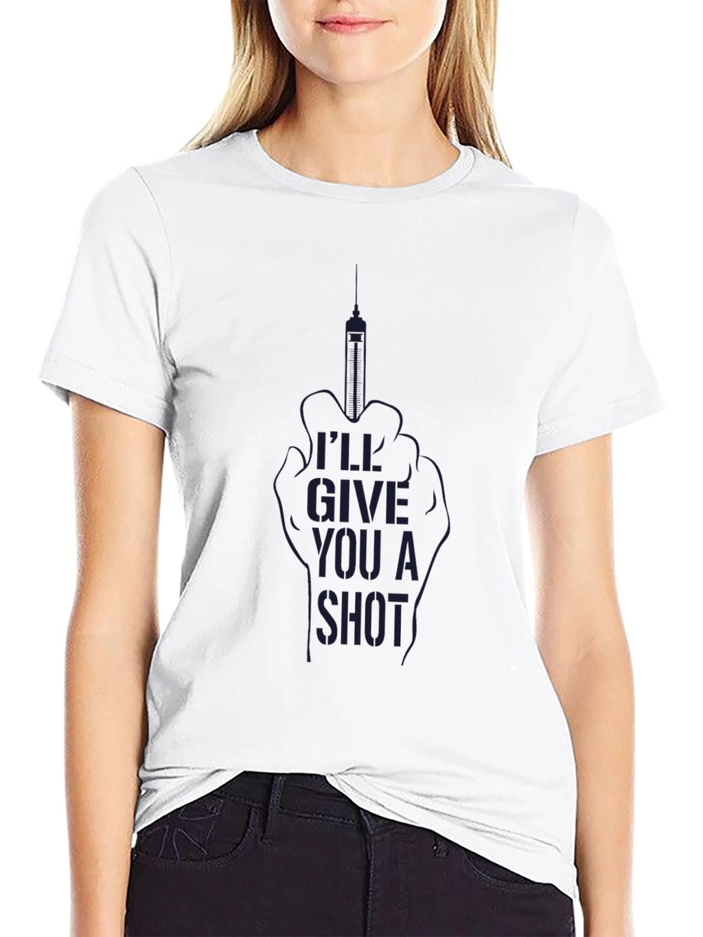 Ill Give You A Shot Black T-Shirt