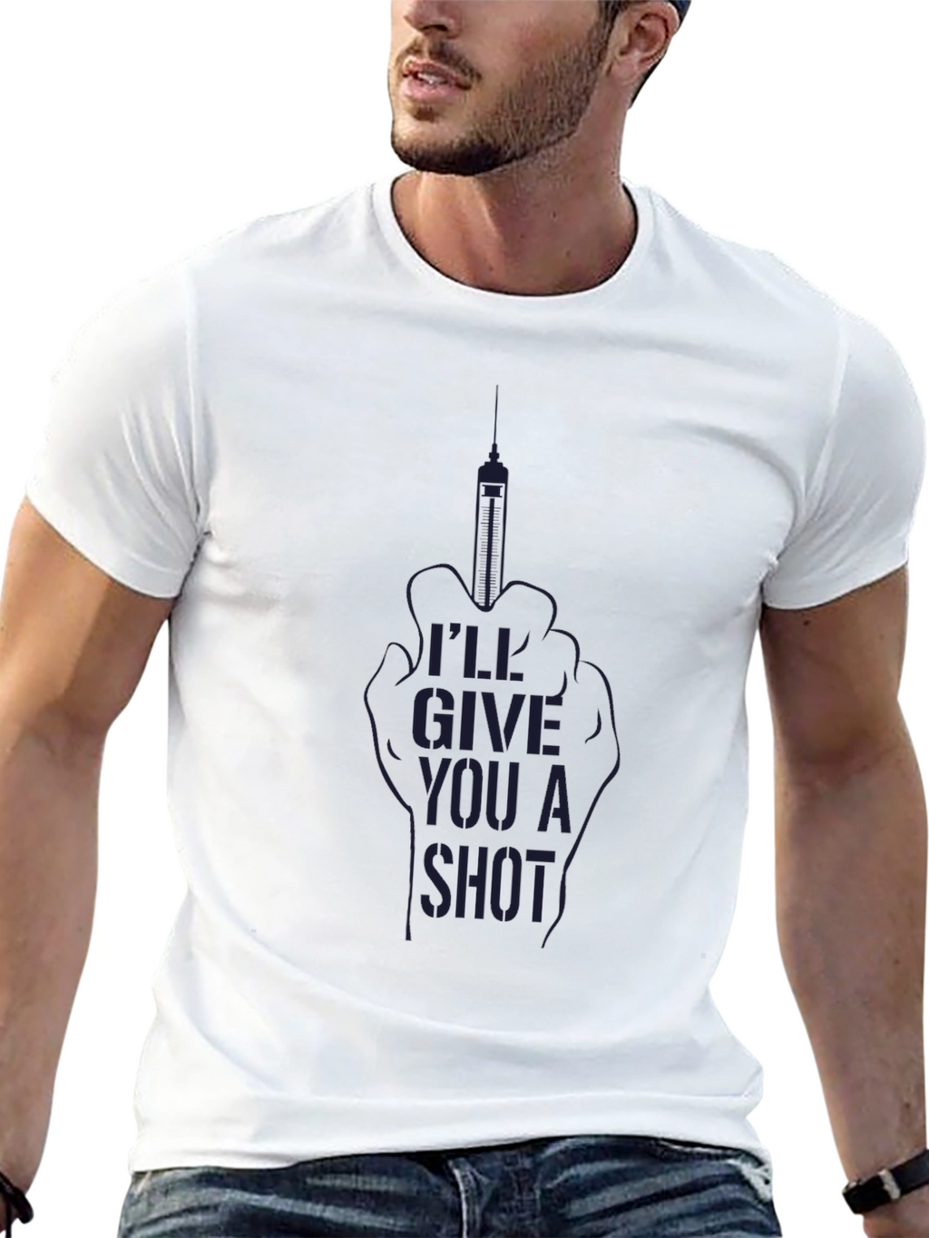 Ill Give You A Shot Black T-Shirt