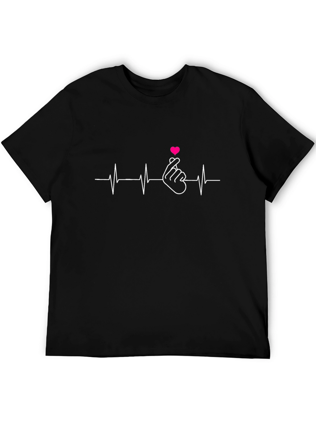 Heartbeat Finger Heart T-Shirt - Express Your Love