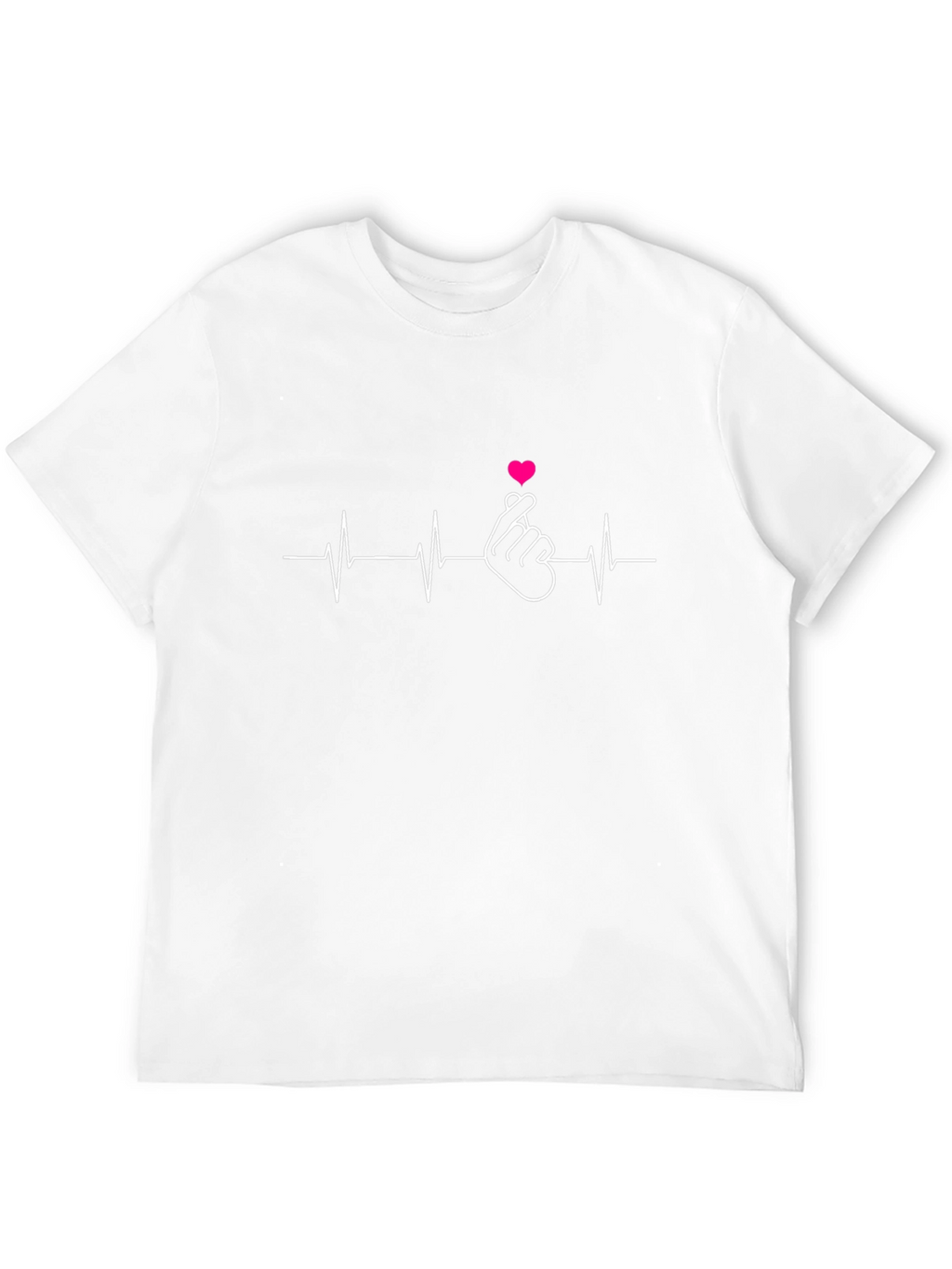 Heartbeat Finger Heart T-Shirt - Express Your Love
