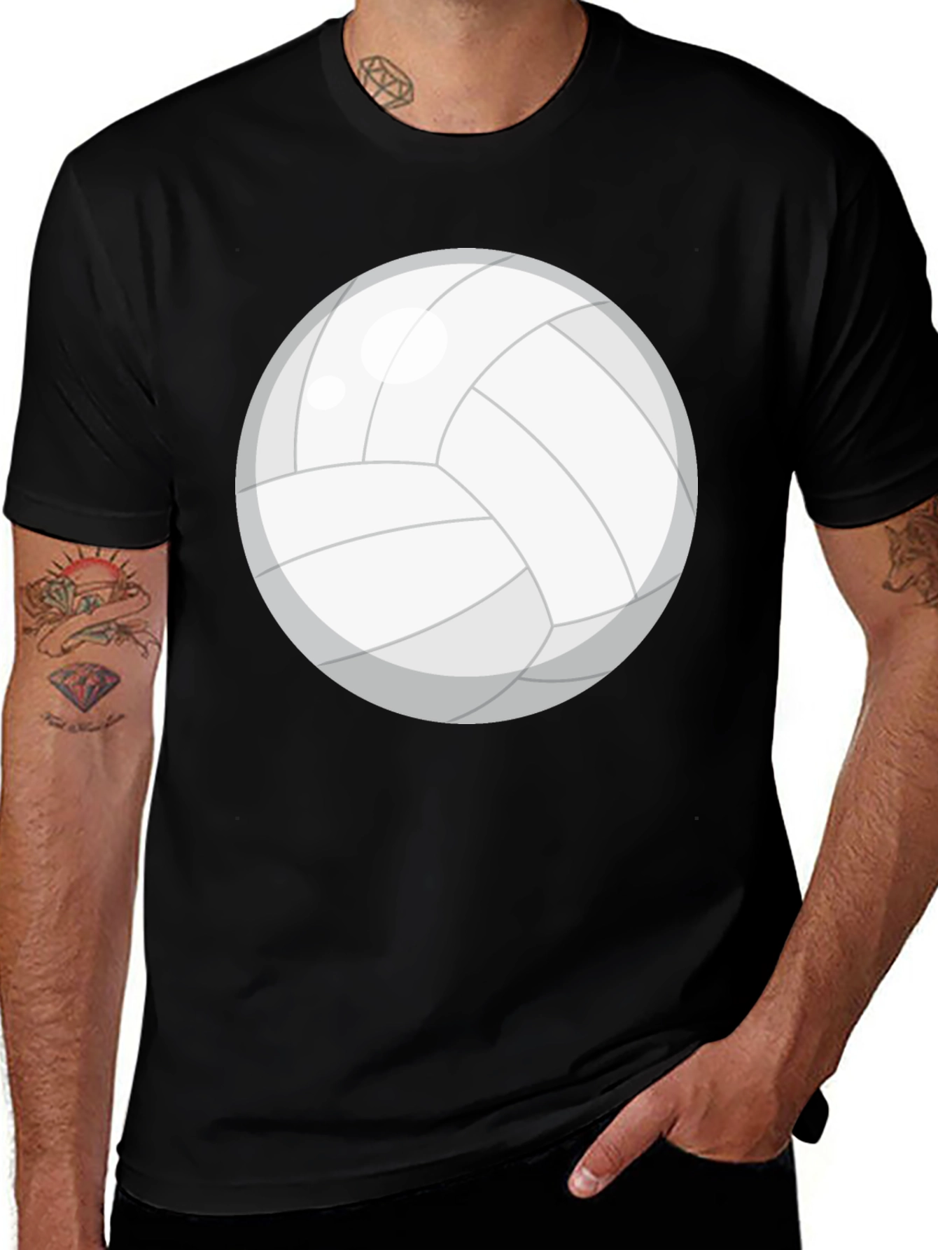 Volleyball Graphic T-Shirt - Casual Sport Tee