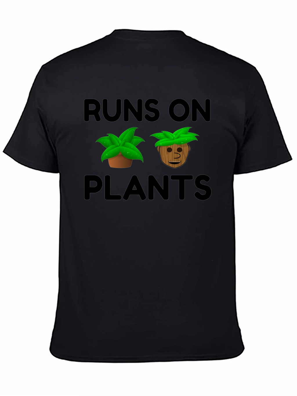 Runs On Plants Graphic T-Shirt Vegan Tee