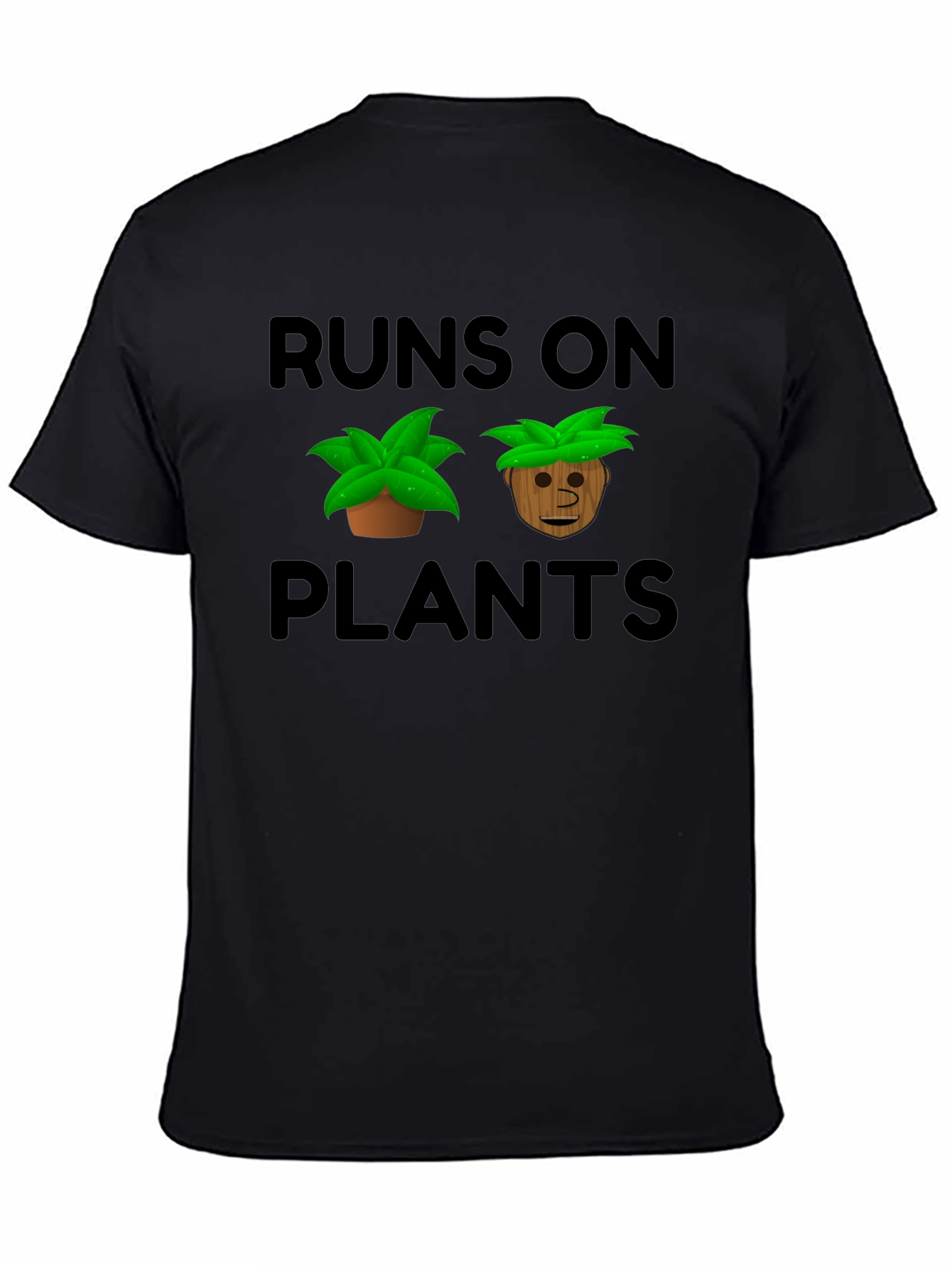 Runs On Plants Graphic T-Shirt Vegan Tee