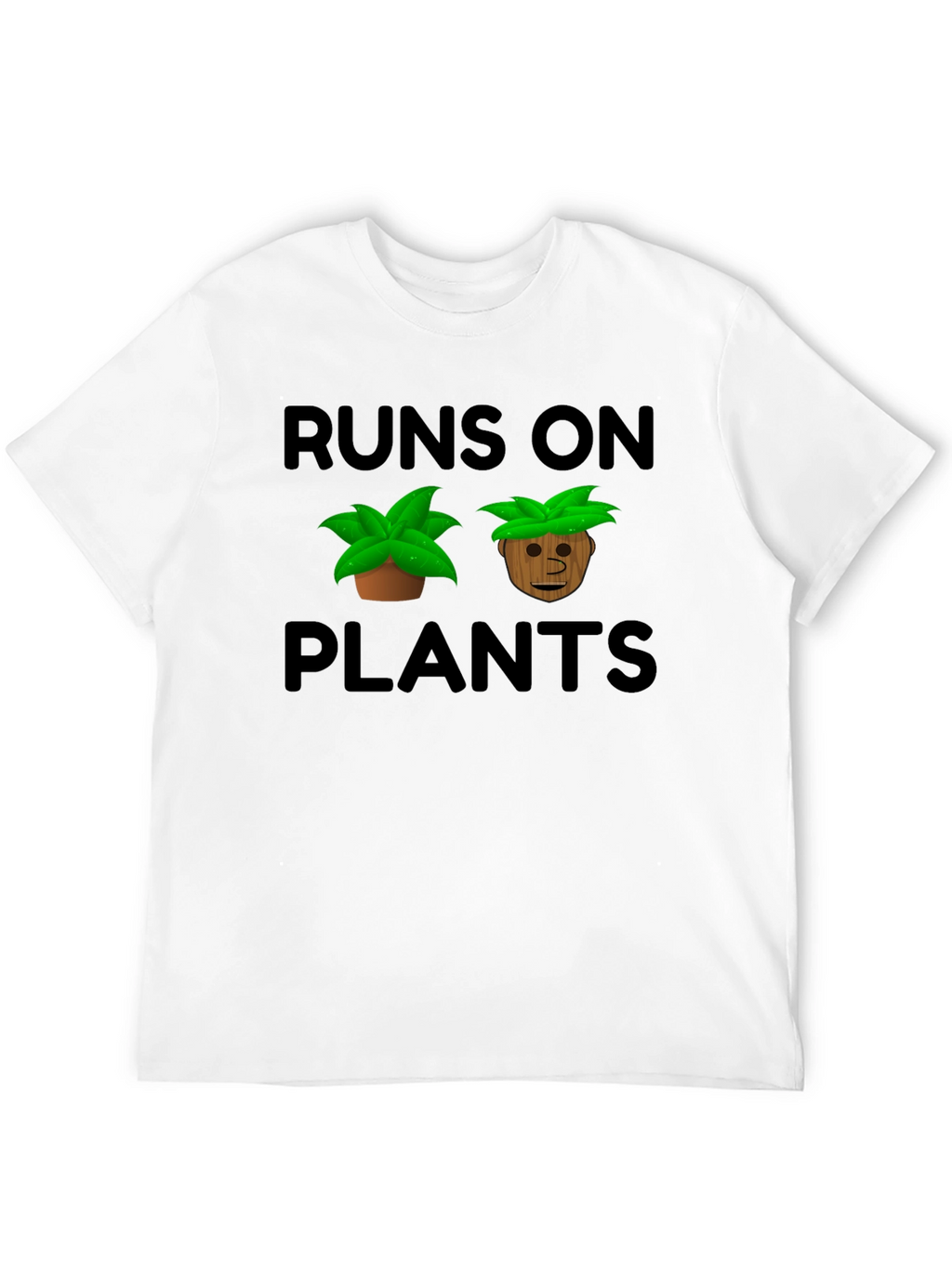 Runs On Plants Graphic T-Shirt Vegan Tee