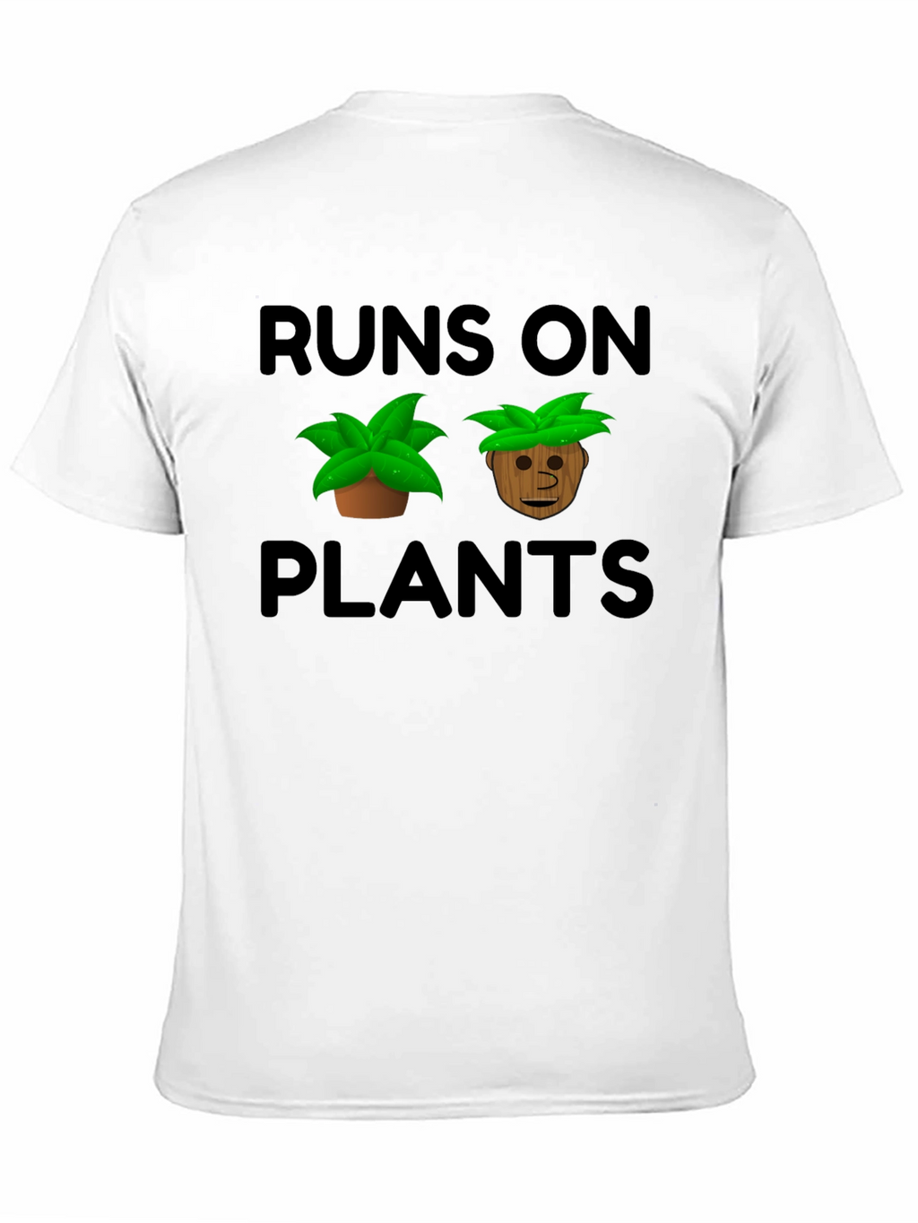 Runs On Plants Graphic T-Shirt Vegan Tee