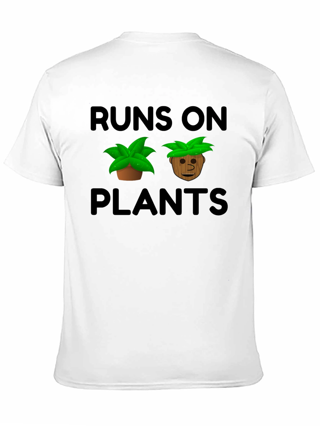 Runs On Plants Graphic T-Shirt Vegan Tee