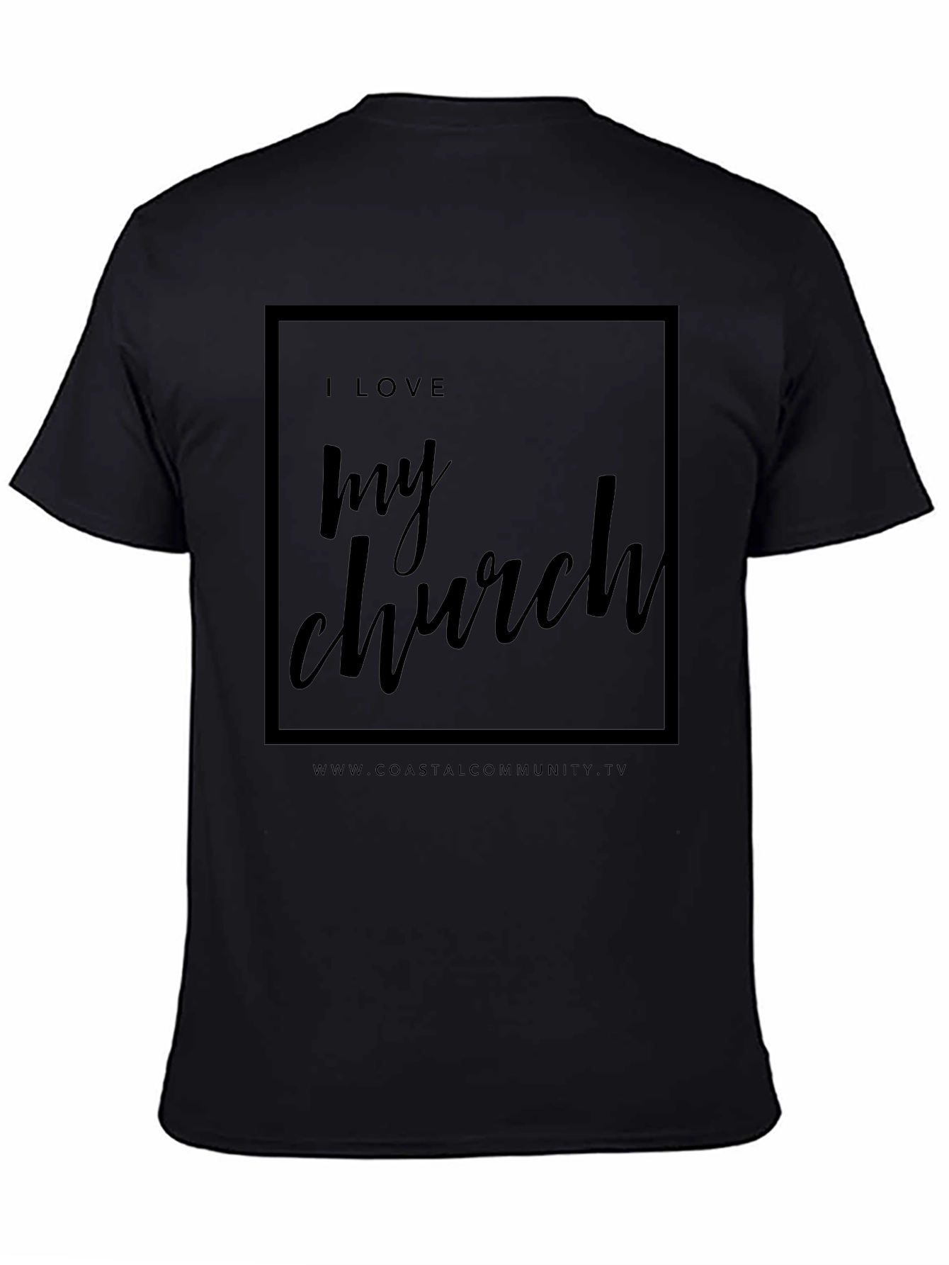I Love My Church Black Tee