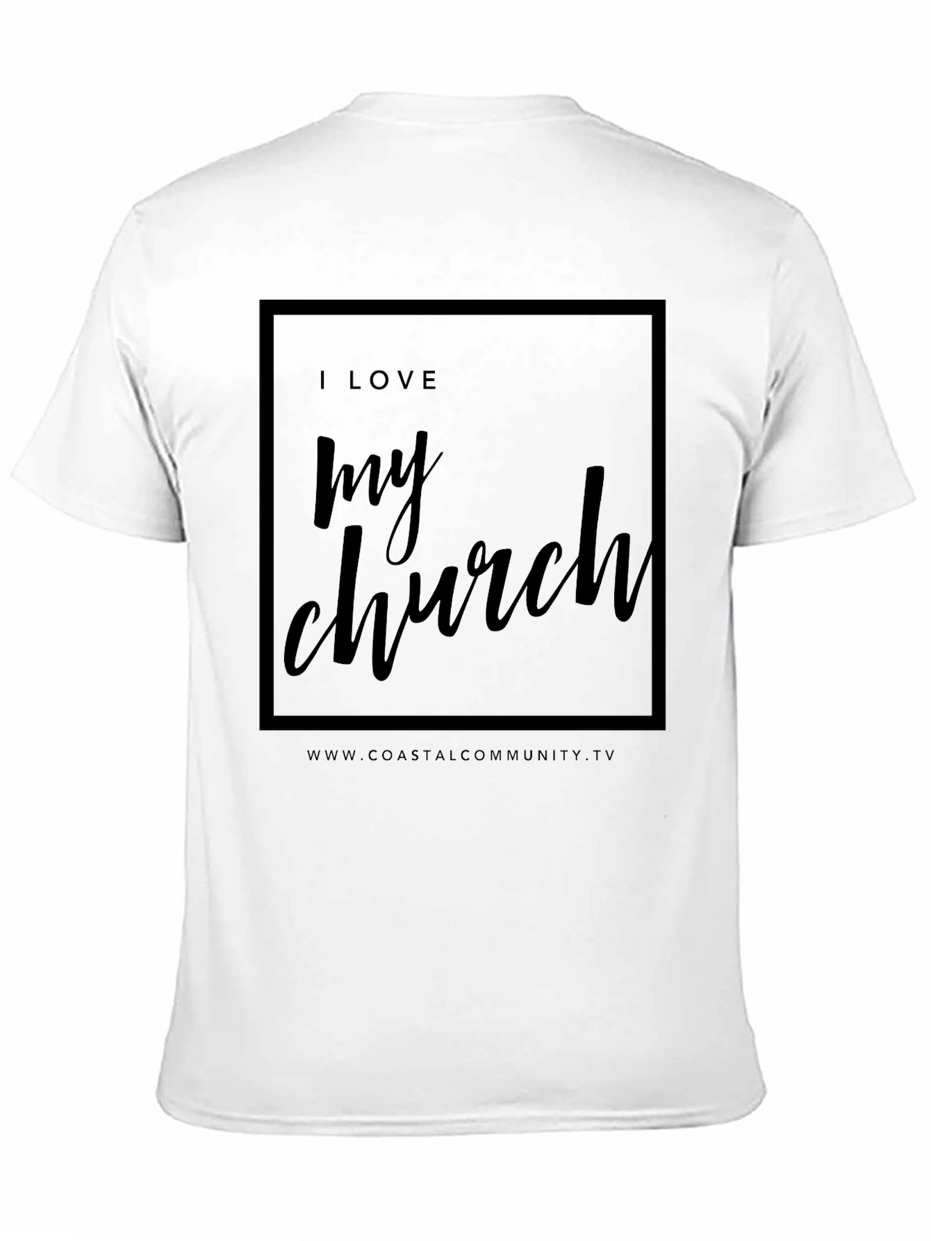 I Love My Church Black Tee