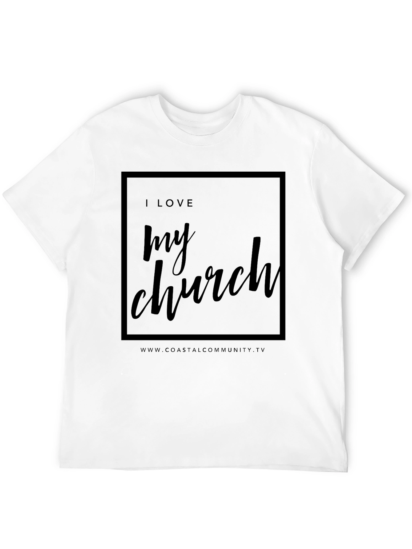 I Love My Church Black Tee