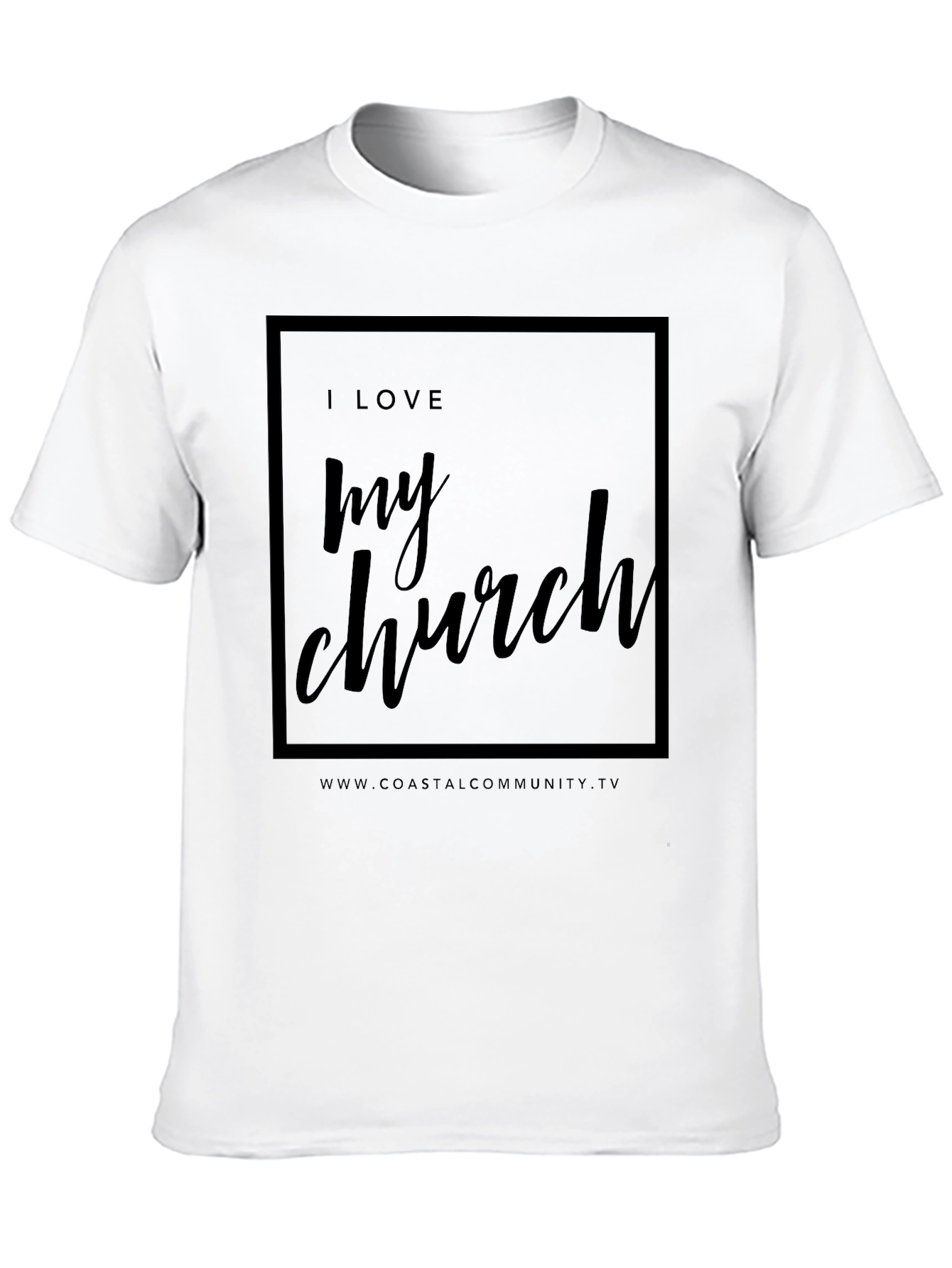 I Love My Church Black Tee