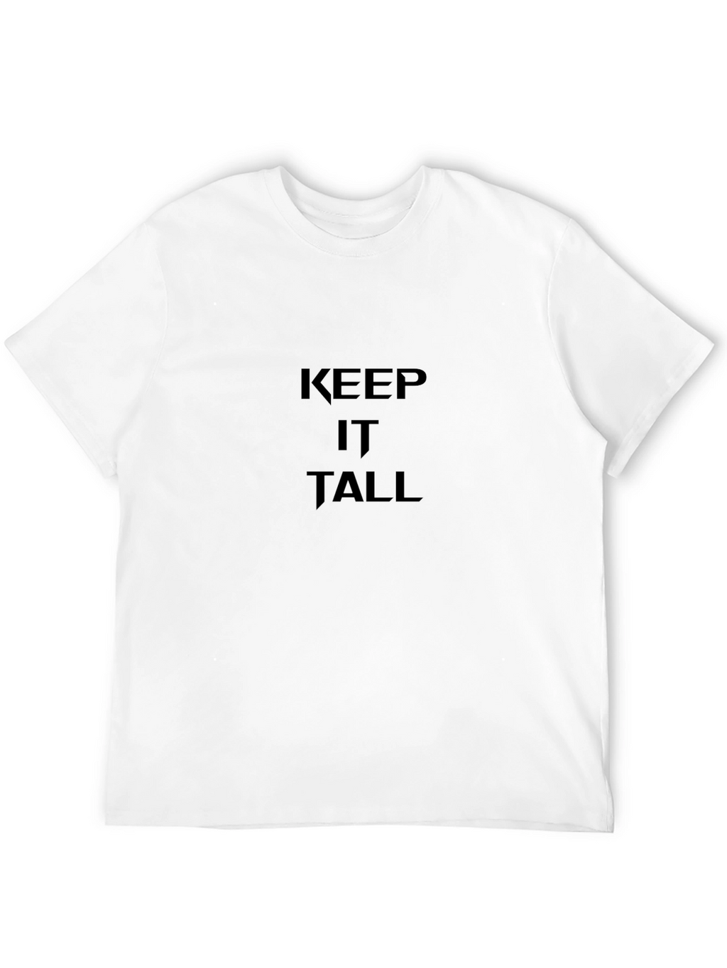 Keep It Tall Black Graphic Tee