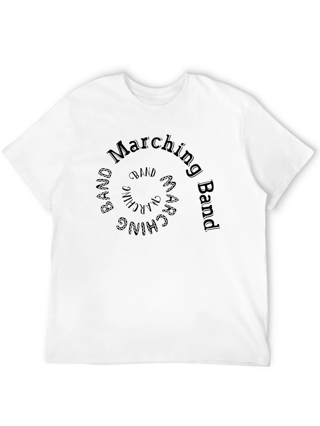 Marching Band Spiral Graphic T-Shirt
