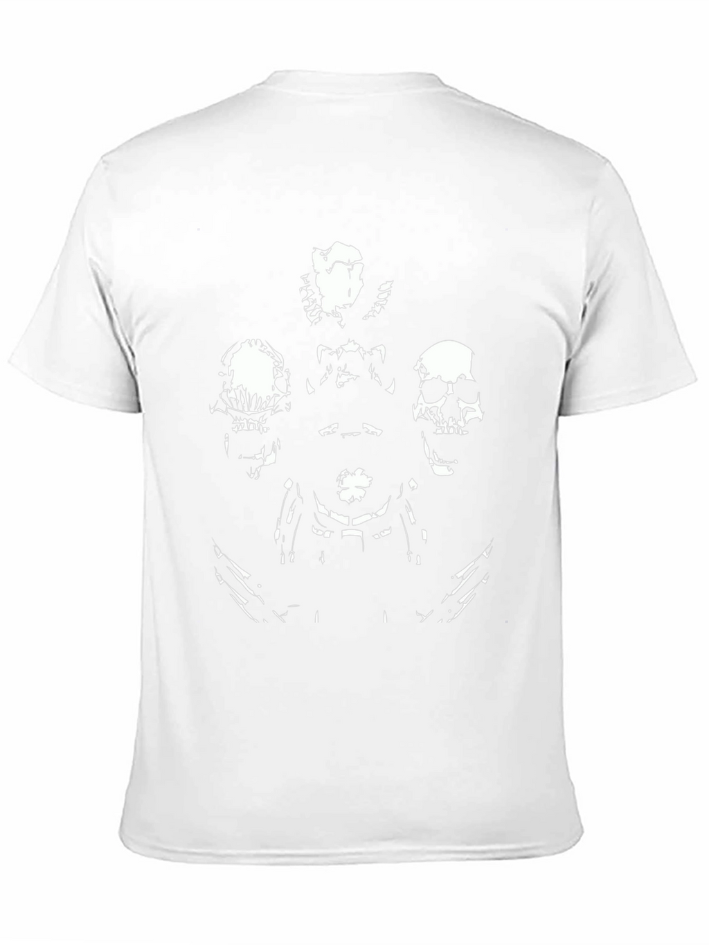 Skulls Graphic Print Mens Black T-Shirt