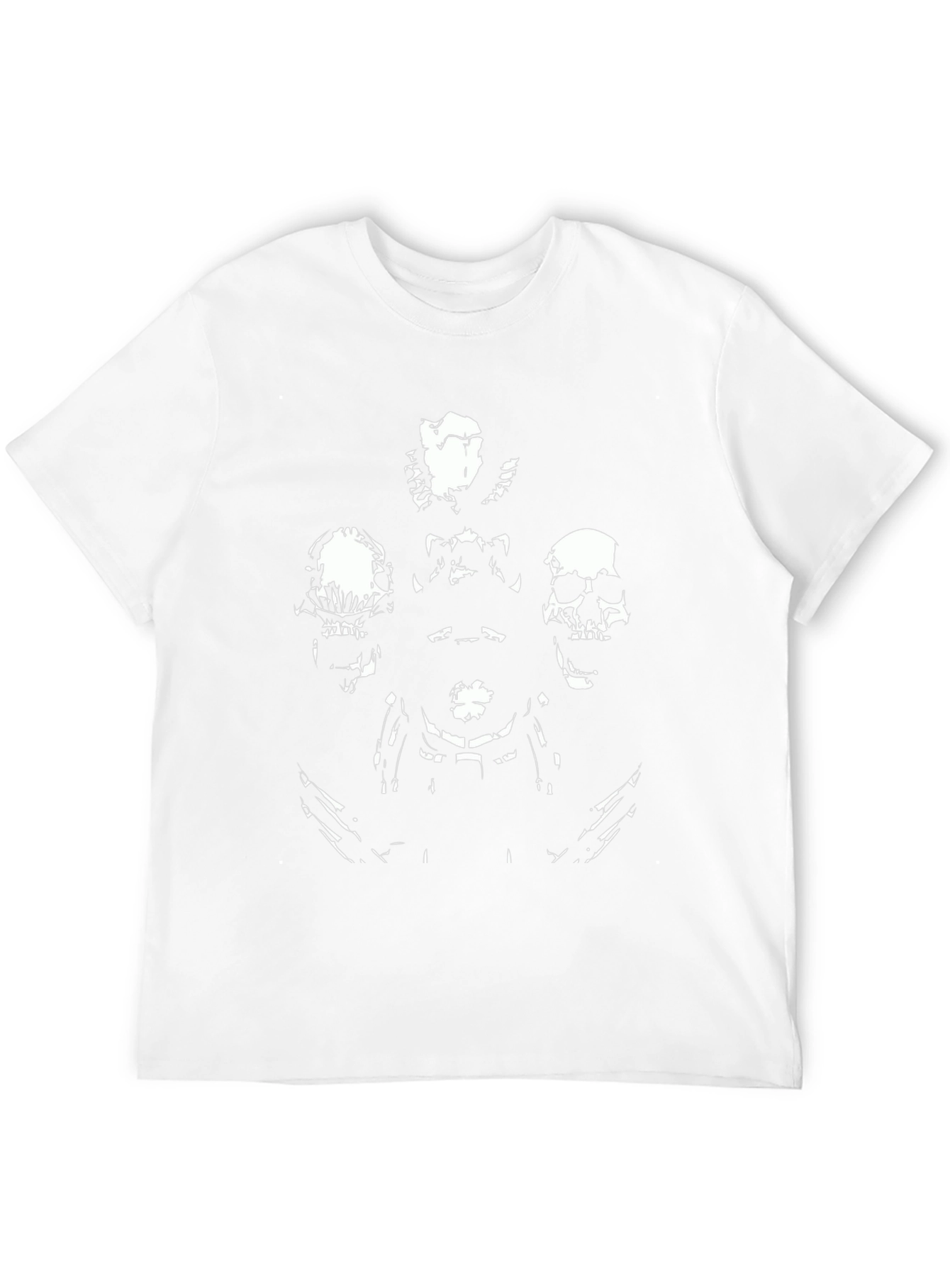 Skulls Graphic Print Mens Black T-Shirt
