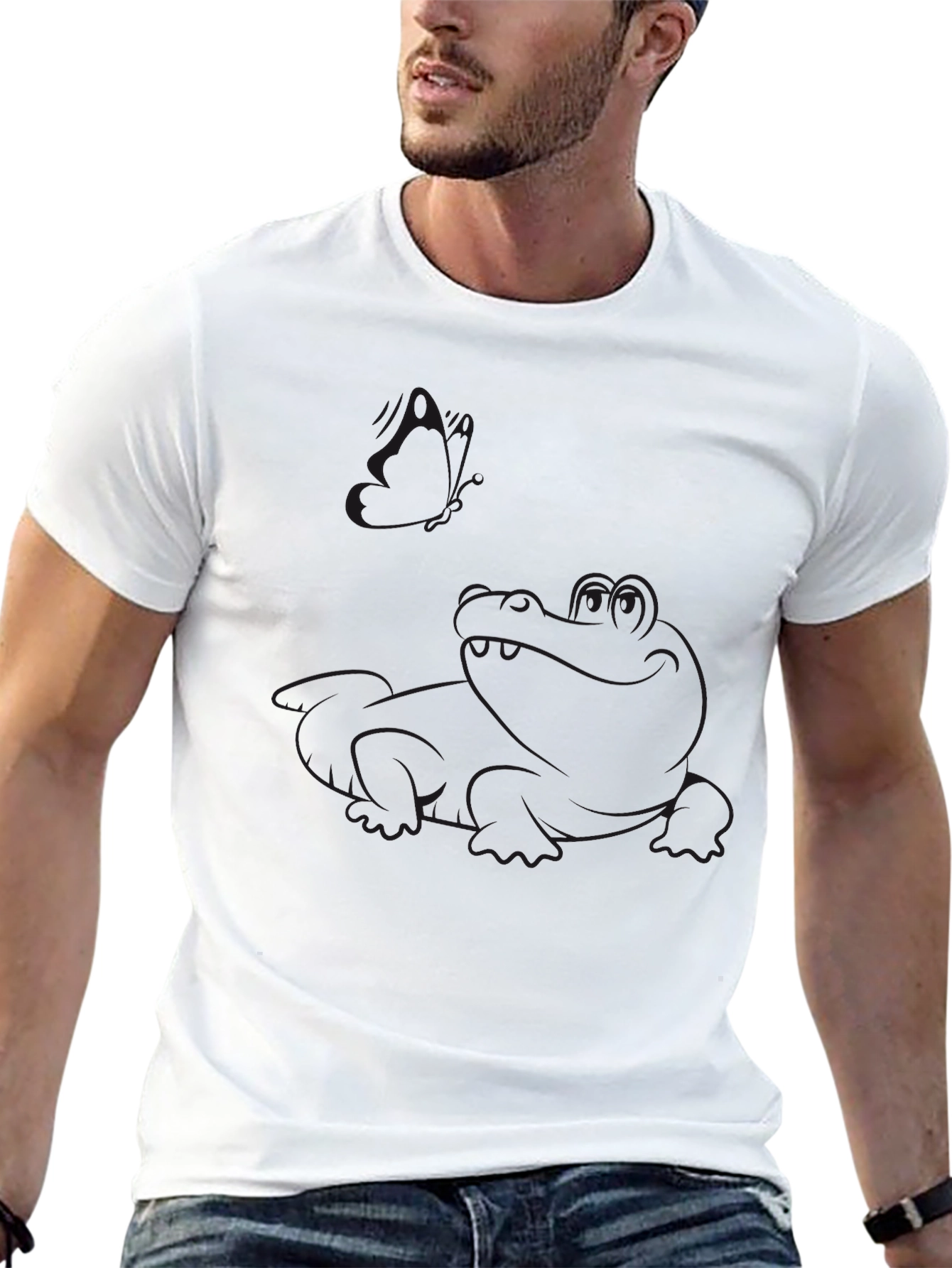 Mens Black Casual Short Sleeve T-Shirt