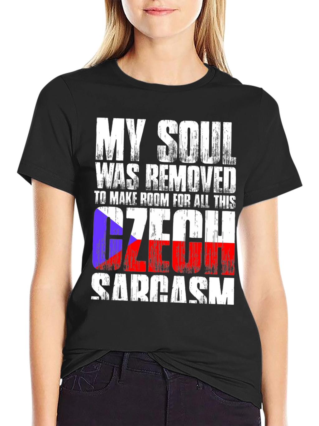 Czech Sarcasm T-Shirt: My Soul Was Removed