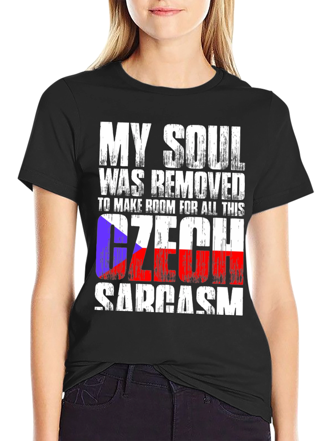 Czech Sarcasm T-Shirt: My Soul Was Removed