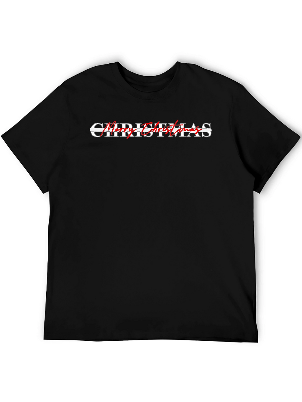 Merry Christmas Graphic Tee - Holiday Festive Top