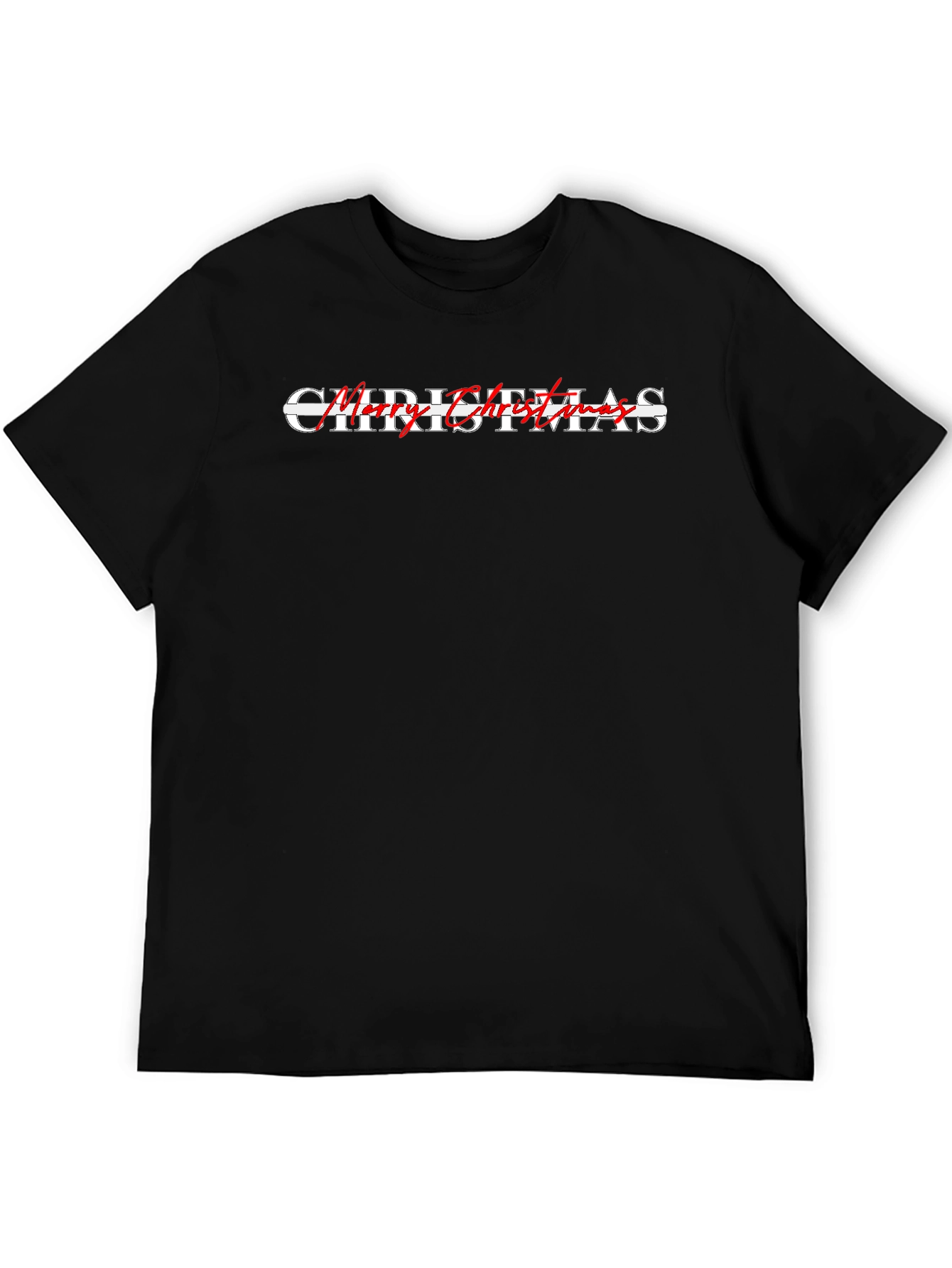 Merry Christmas Graphic Tee - Holiday Festive Top