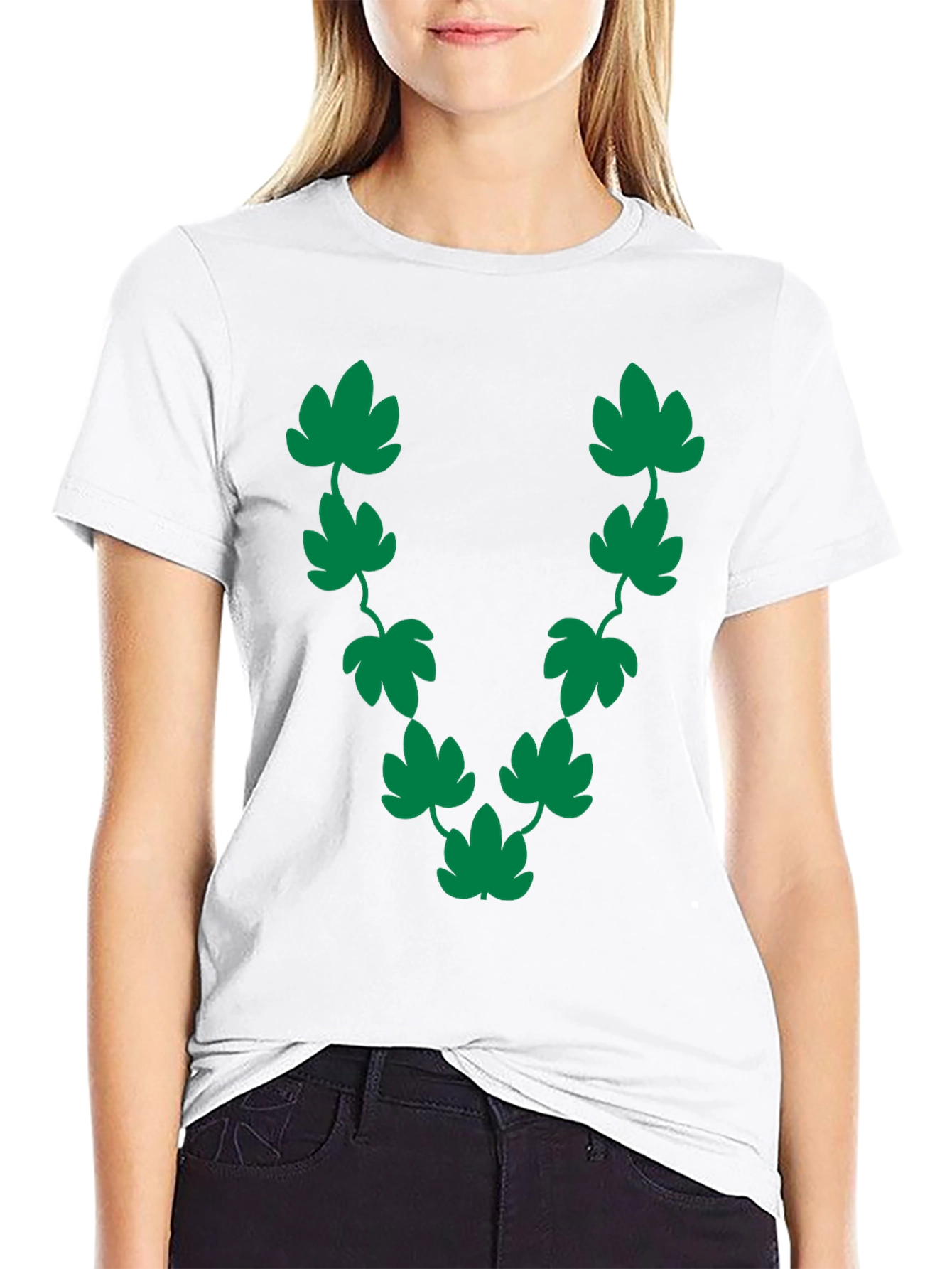 Green Leaf Vine Graphic T-Shirt