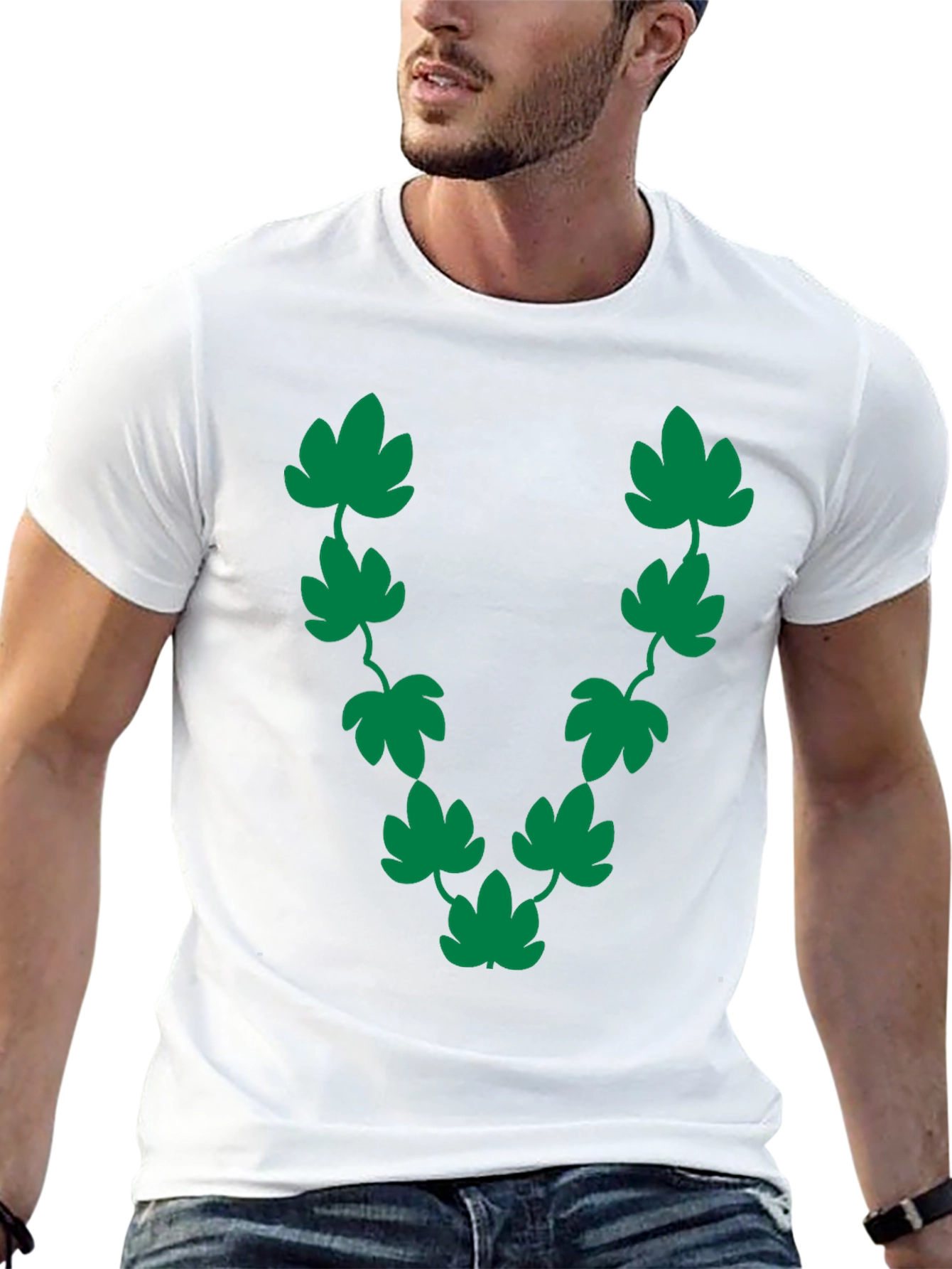 Green Leaf Vine Graphic T-Shirt