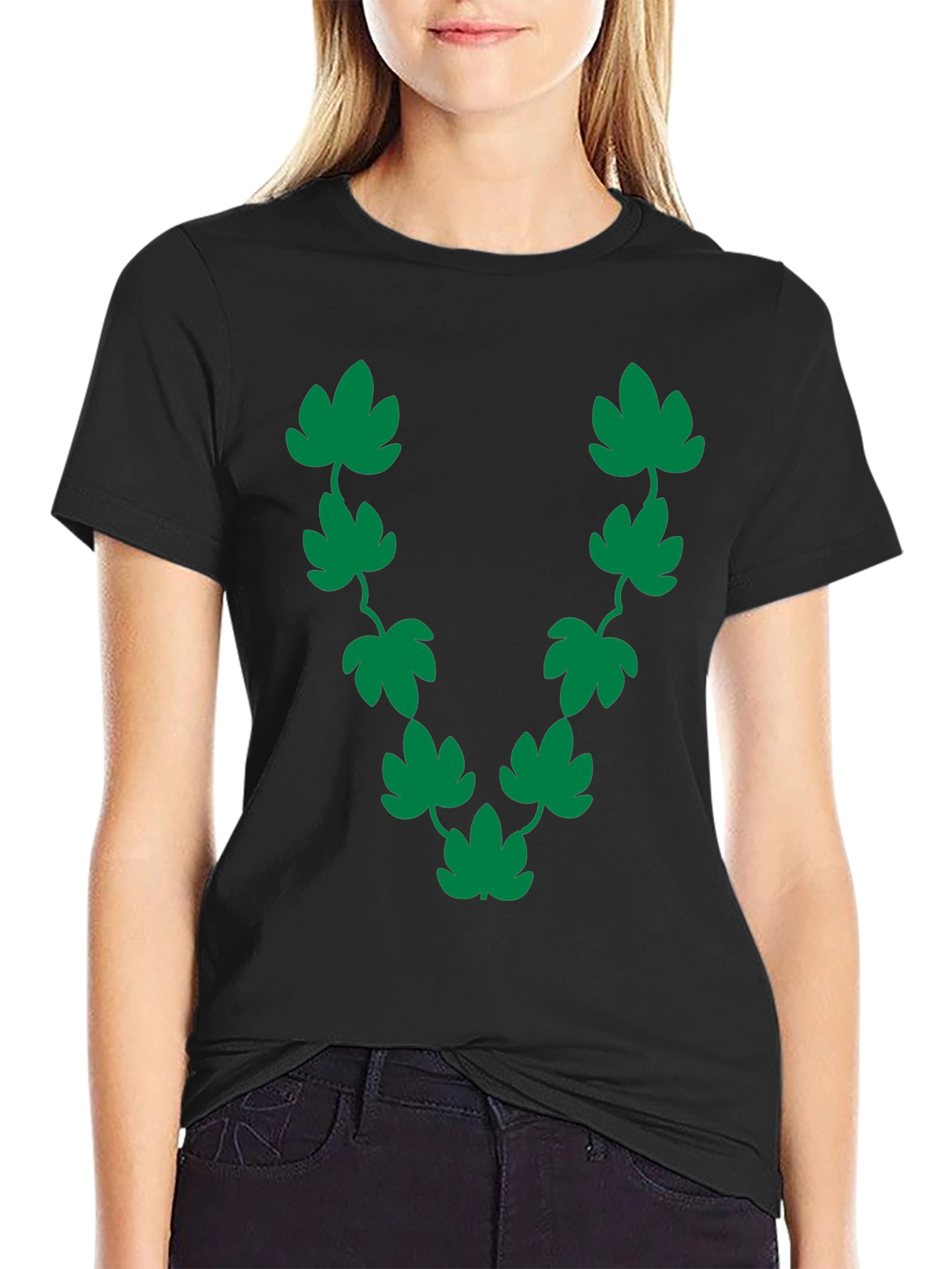 Green Leaf Vine Graphic T-Shirt