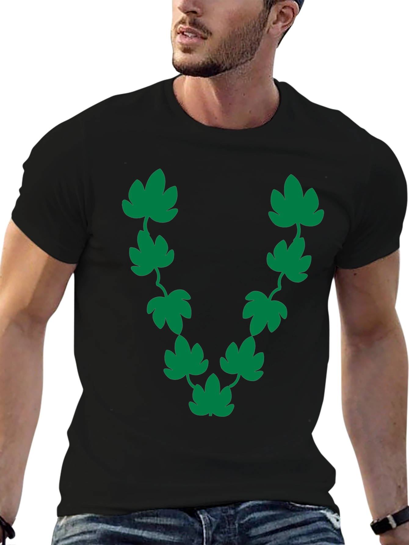 Green Leaf Vine Graphic T-Shirt