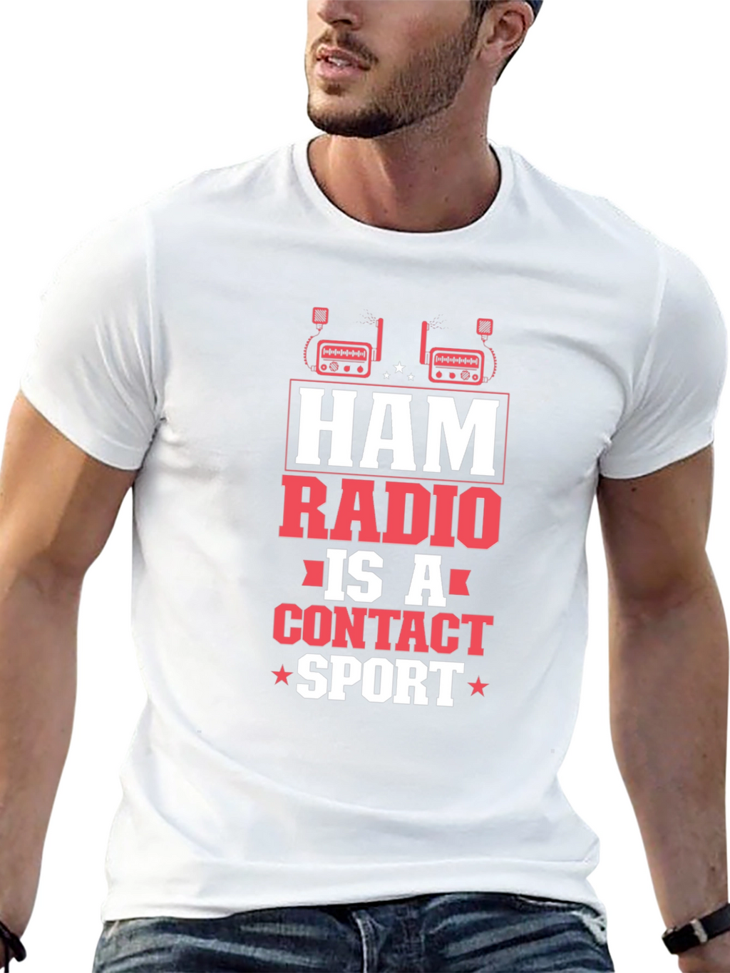 Ham Radio is a Contact Sport Graphic T-Shirt