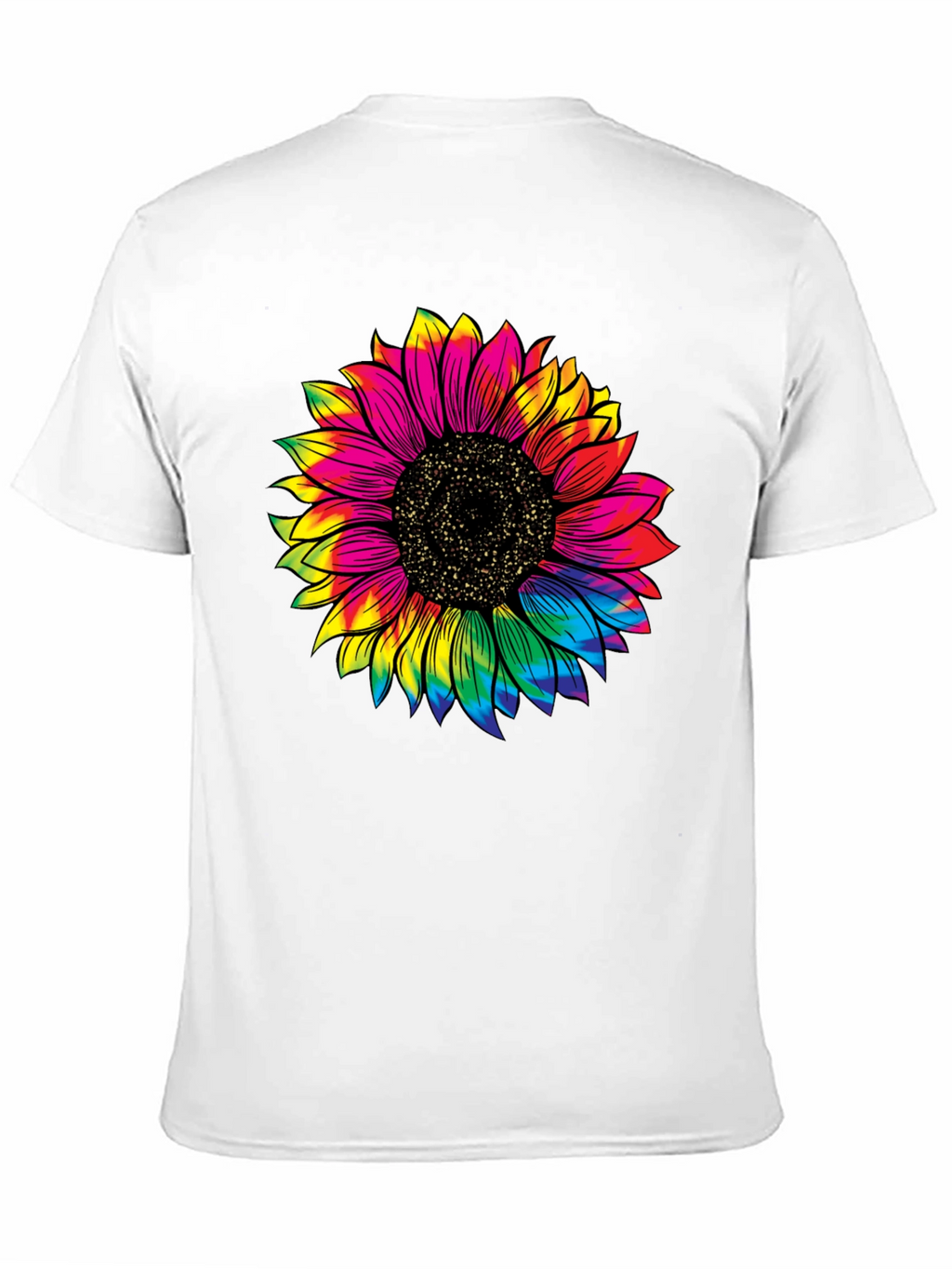 Tie-Dye Sunflower Graphic T-Shirt