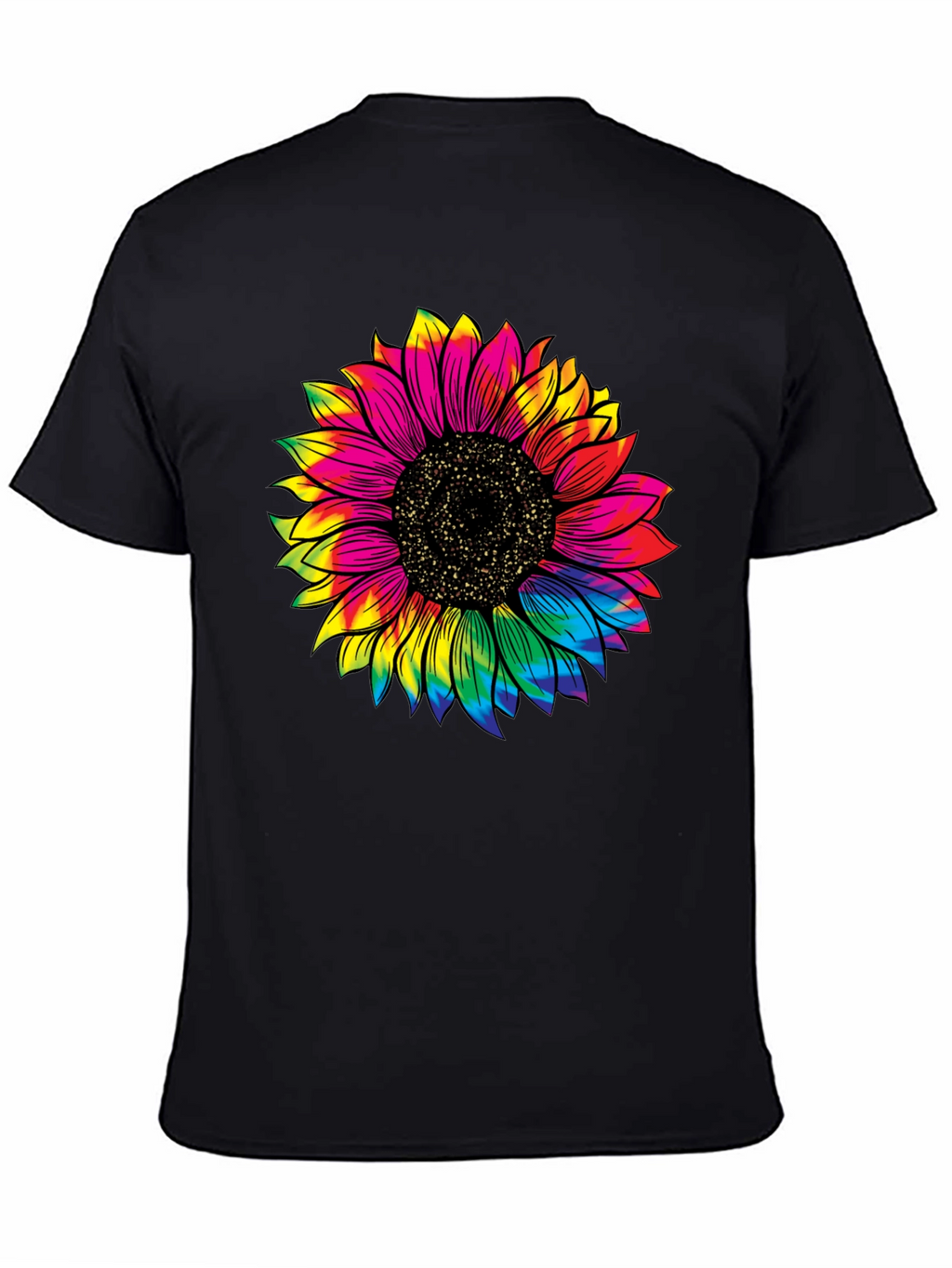 Tie-Dye Sunflower Graphic T-Shirt