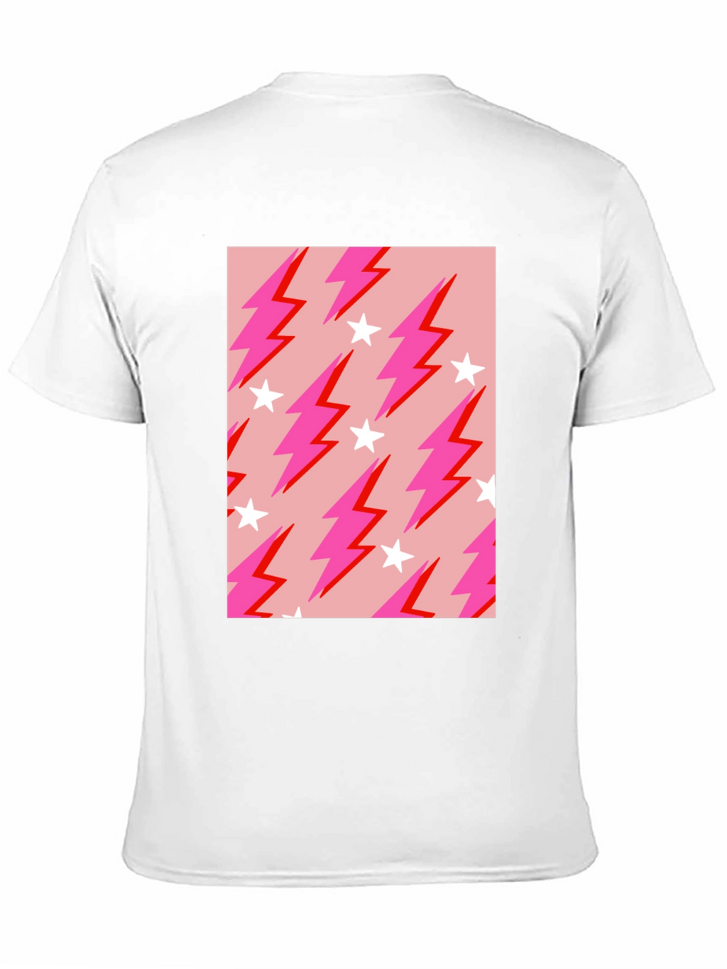 Lightning Bolt Star Graphic Tee - Trendy Casual Style