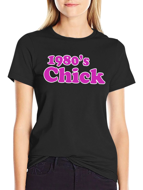 1980s Chick Retro Graphic T-Shirt