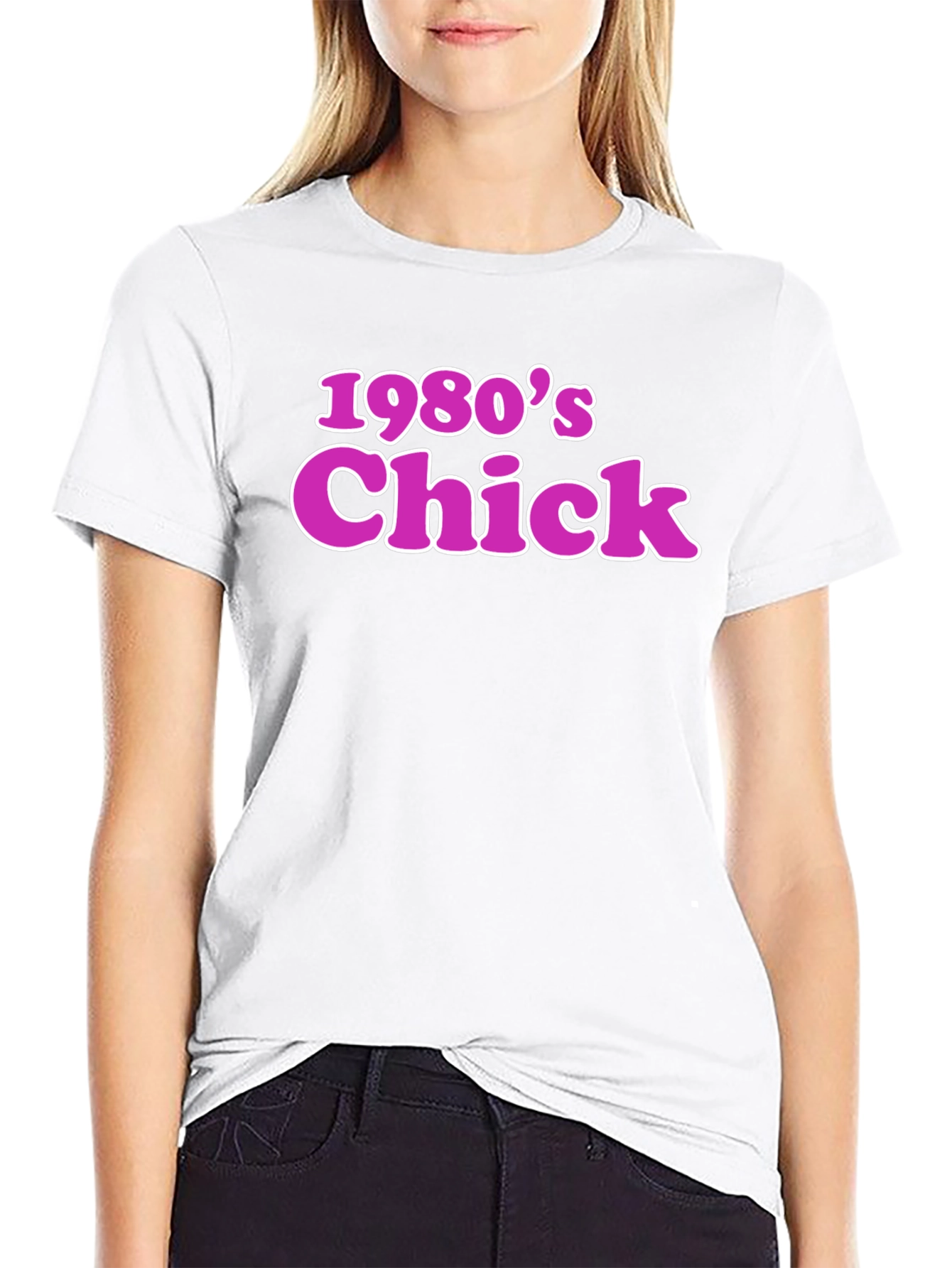 1980s Chick Retro Graphic T-Shirt