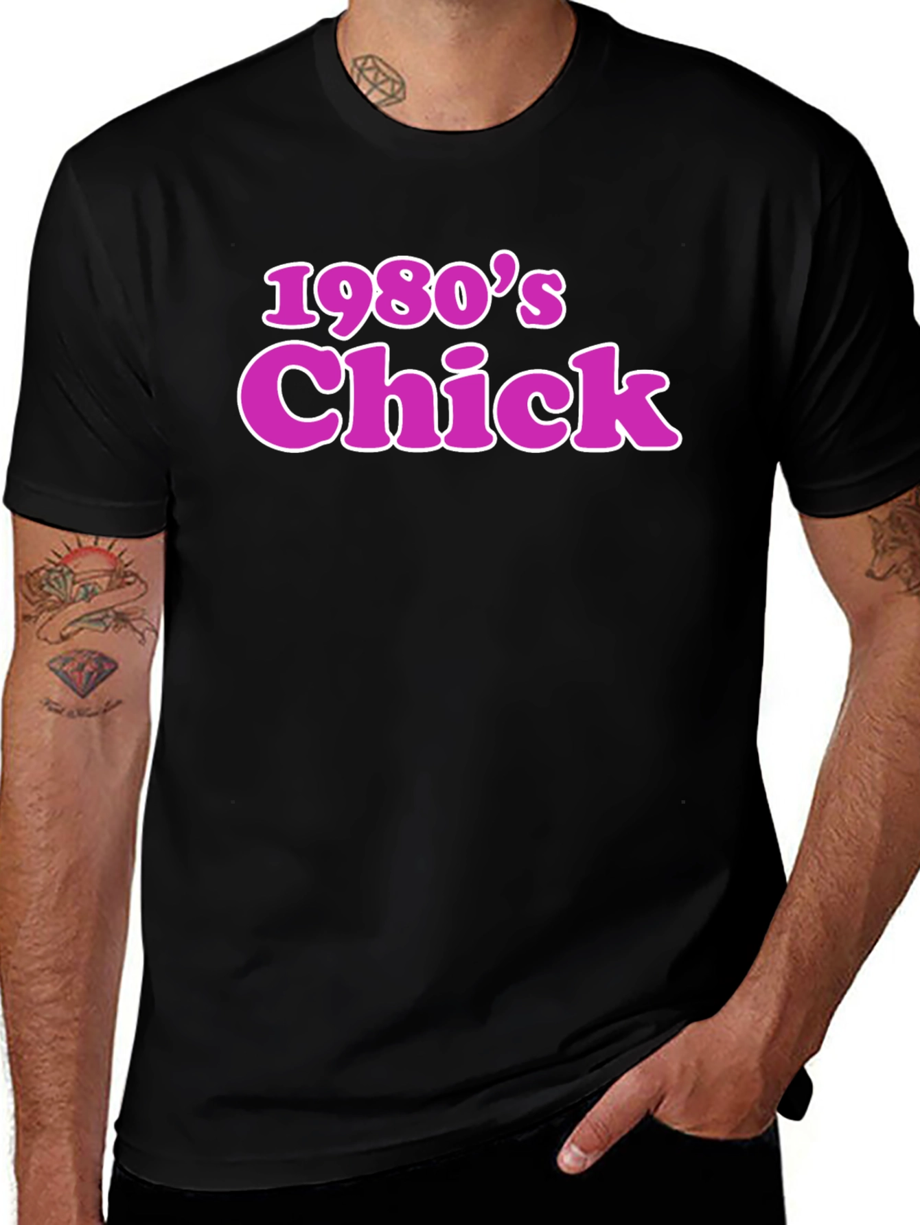 1980s Chick Retro Graphic T-Shirt