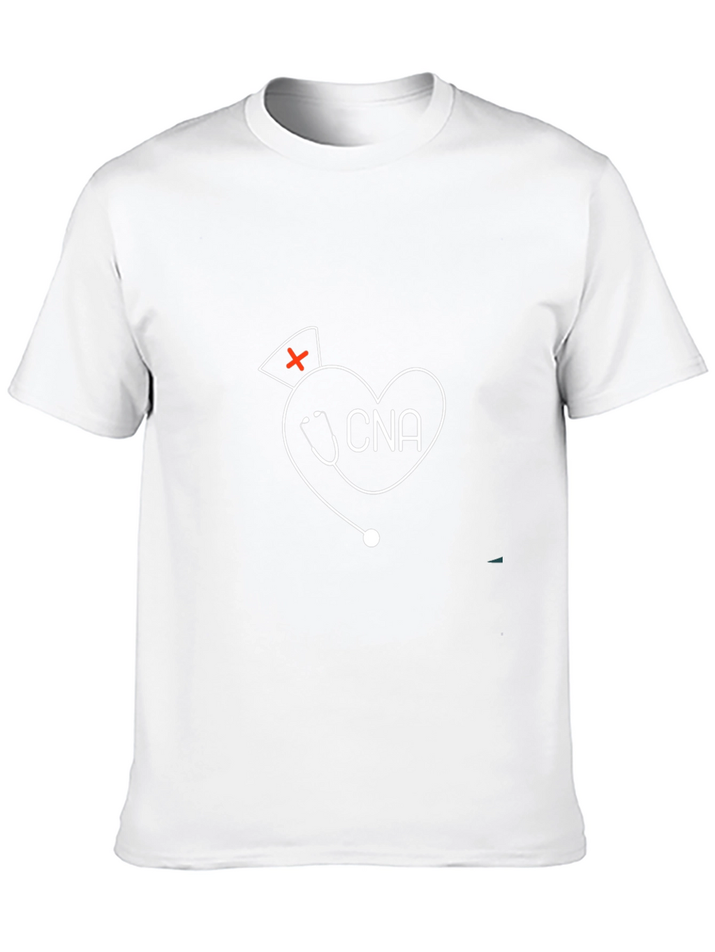 CNA Heart Stethoscope T-Shirt - Certified Nursing Assistant Tee