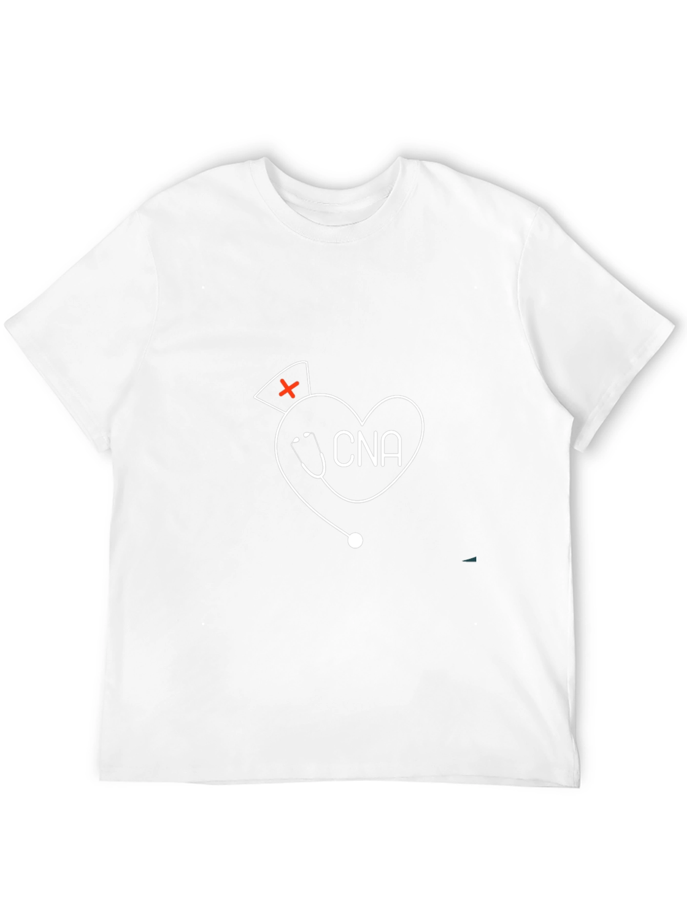 CNA Heart Stethoscope T-Shirt - Certified Nursing Assistant Tee