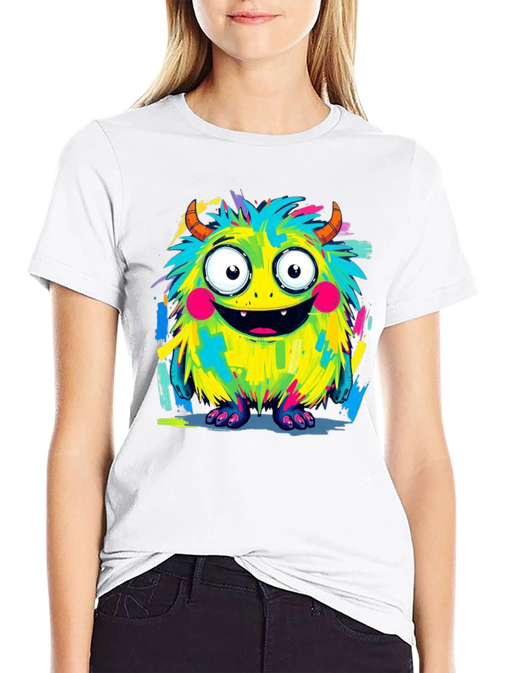 Fun Monster Graphic Tee - Bold Cartoon Character Design