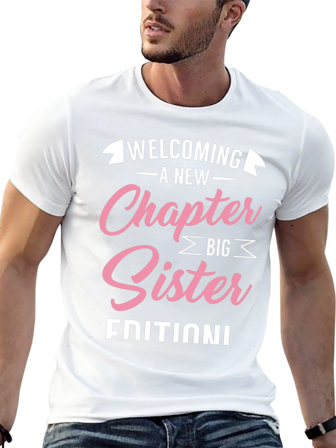 Welcoming A New Chapter Big Sister Edition T-Shirt