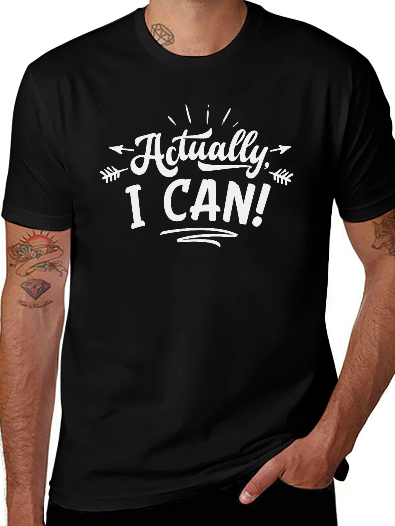Actually I Can! T-Shirt - Motivational Tee